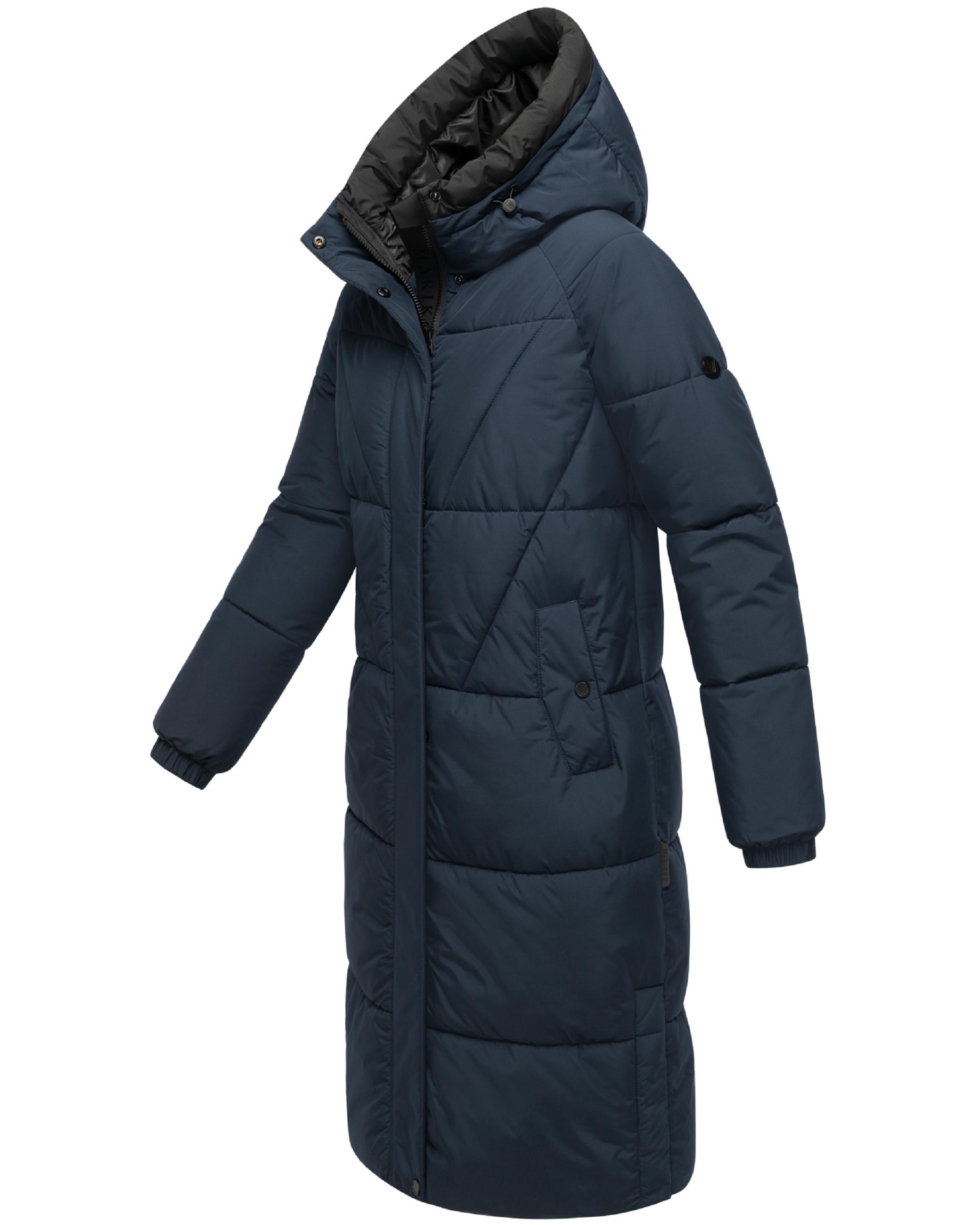 Winter Steppmantel mit seitlichen Gehschlitzen "Yaskaa 16" Navy