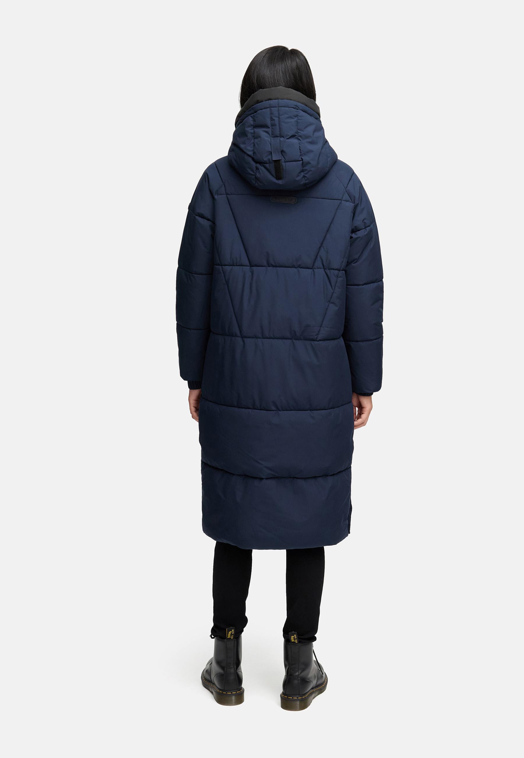 Winter Steppmantel mit seitlichen Gehschlitzen "Yaskaa 16" Navy