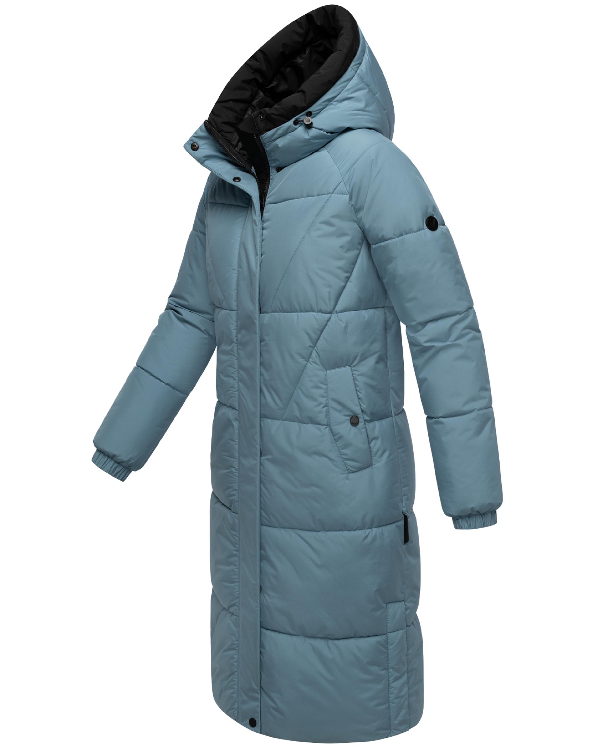 Winter Steppmantel mit seitlichen Gehschlitzen "Yaskaa 16" Powder Blue