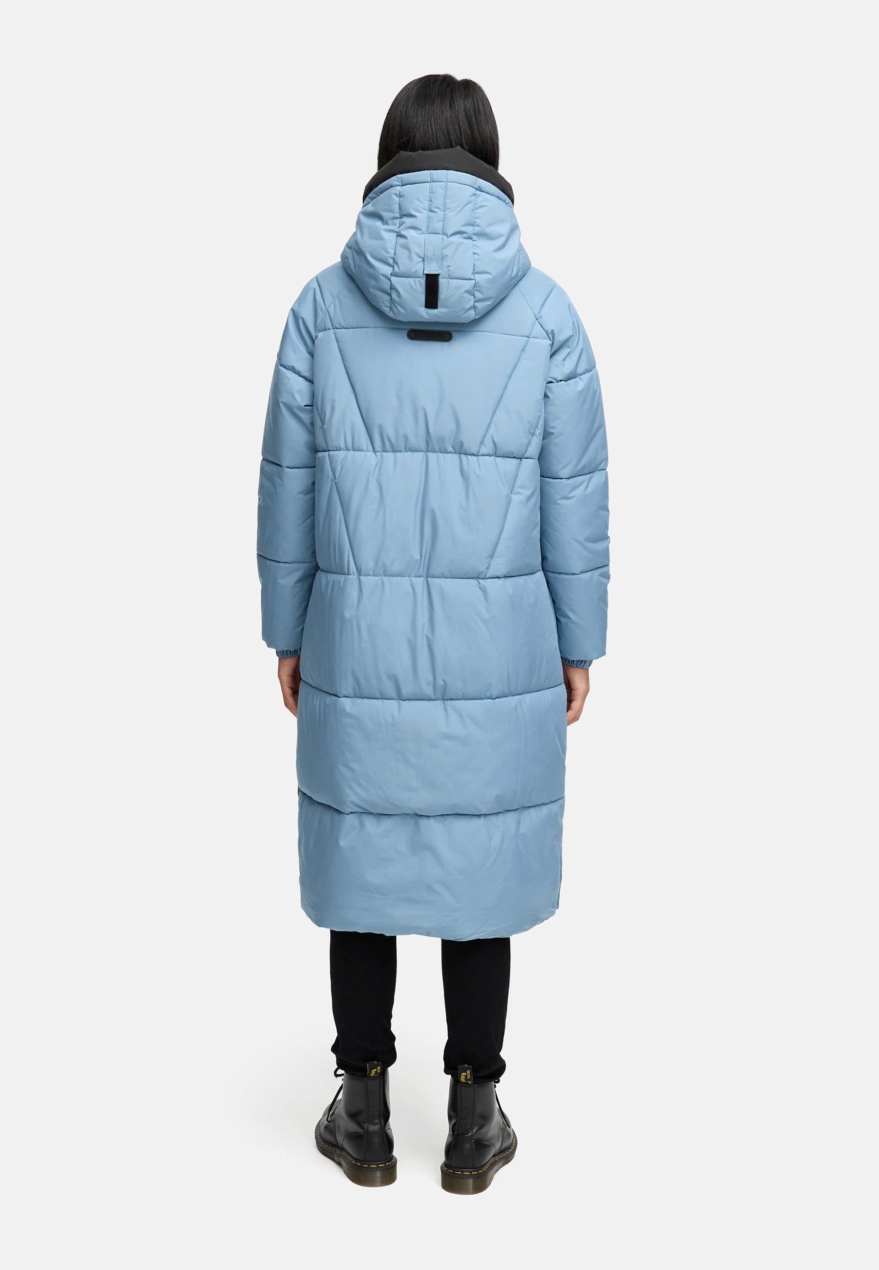 Winter Steppmantel mit seitlichen Gehschlitzen "Yaskaa 16" Powder Blue