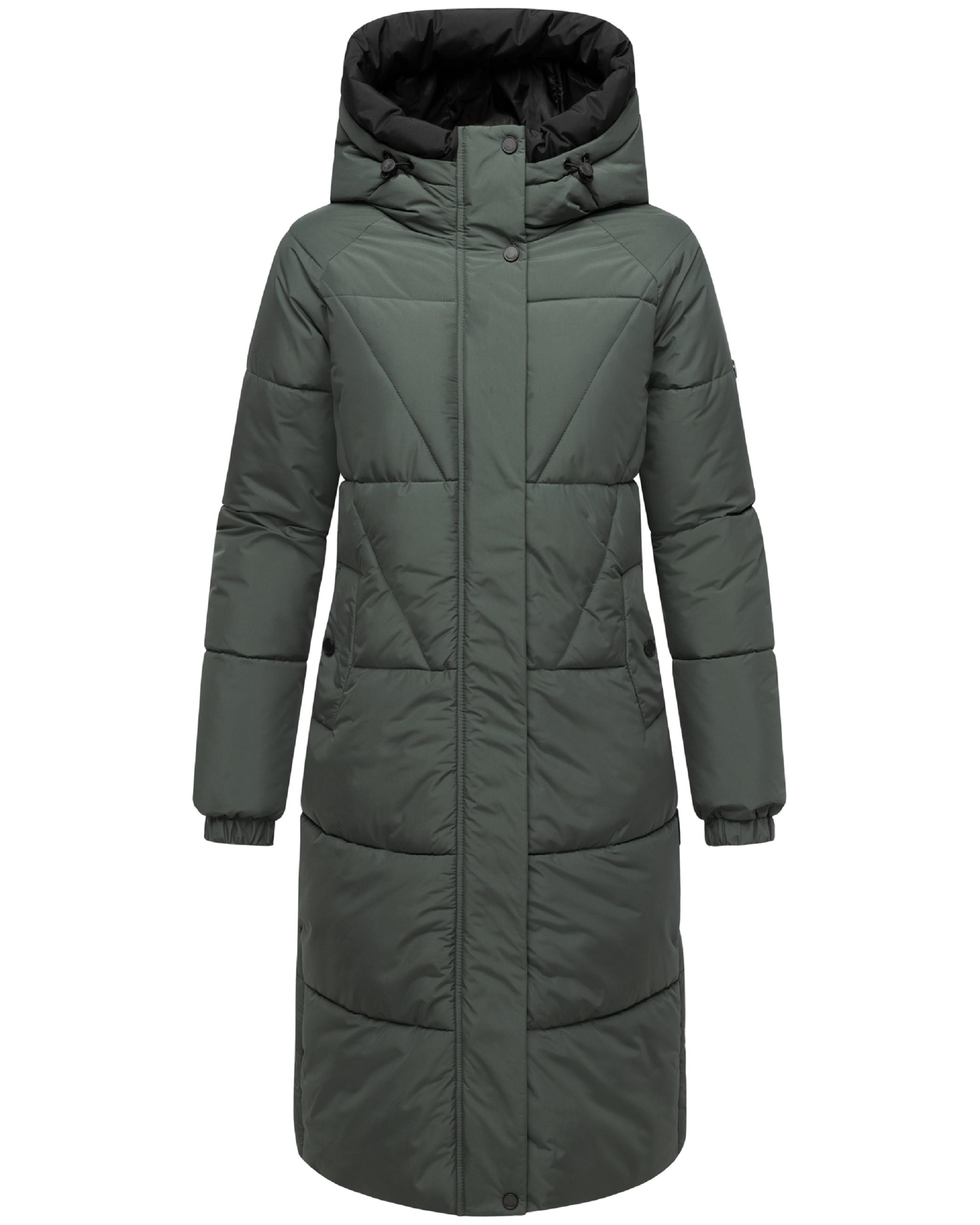 Winter Steppmantel mit seitlichen Gehschlitzen "Yaskaa 16" Stone Green