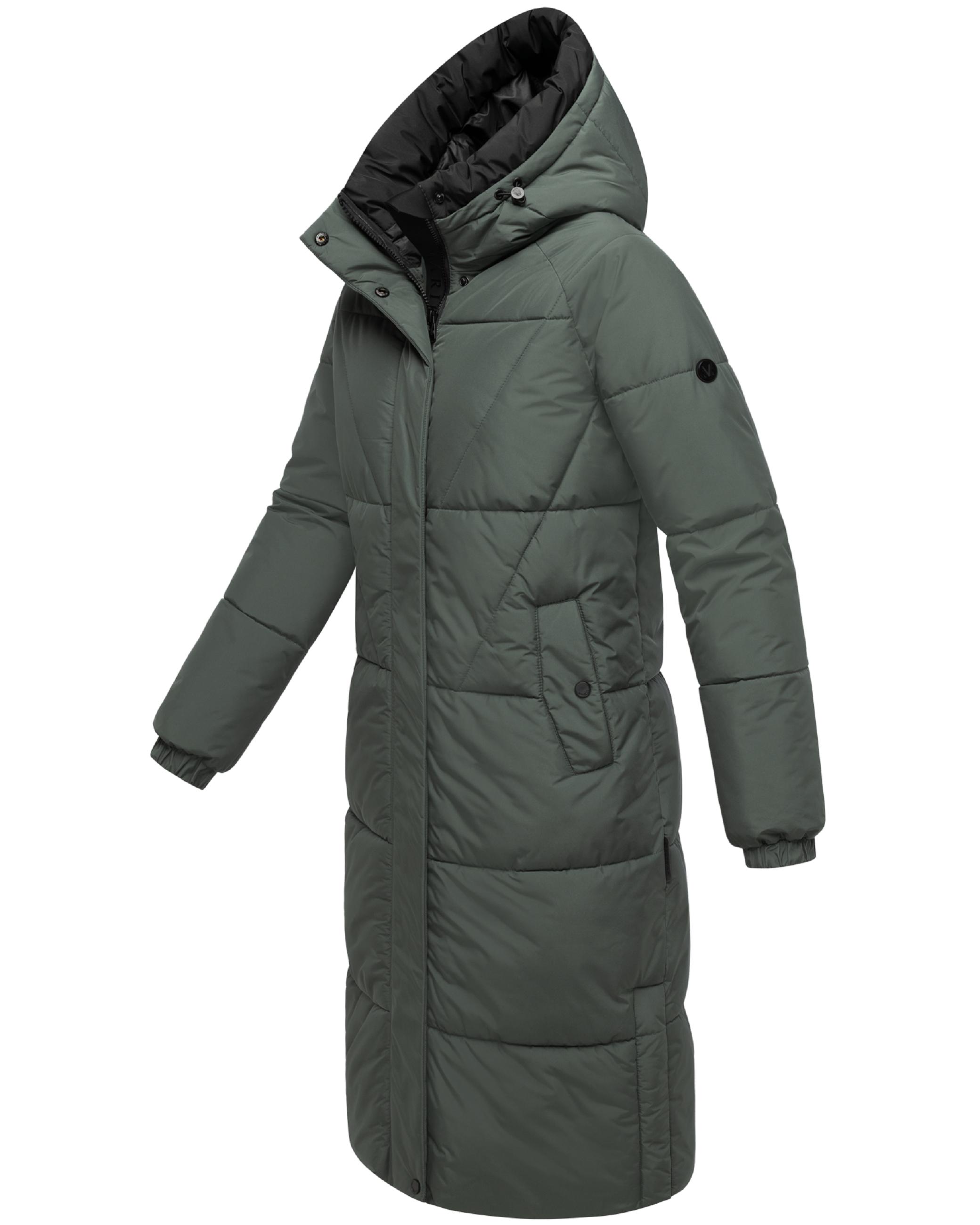 Winter Steppmantel mit seitlichen Gehschlitzen "Yaskaa 16" Stone Green