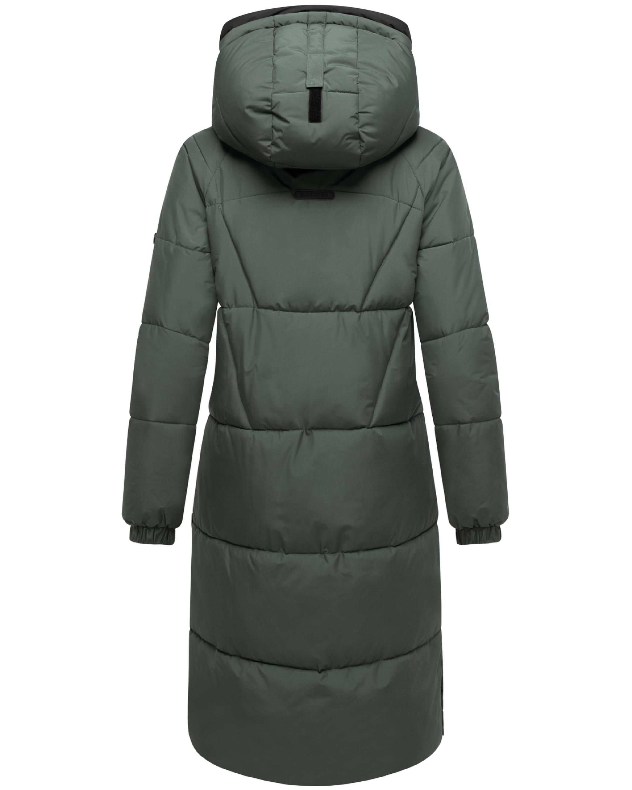 Winter Steppmantel mit seitlichen Gehschlitzen "Yaskaa 16" Stone Green