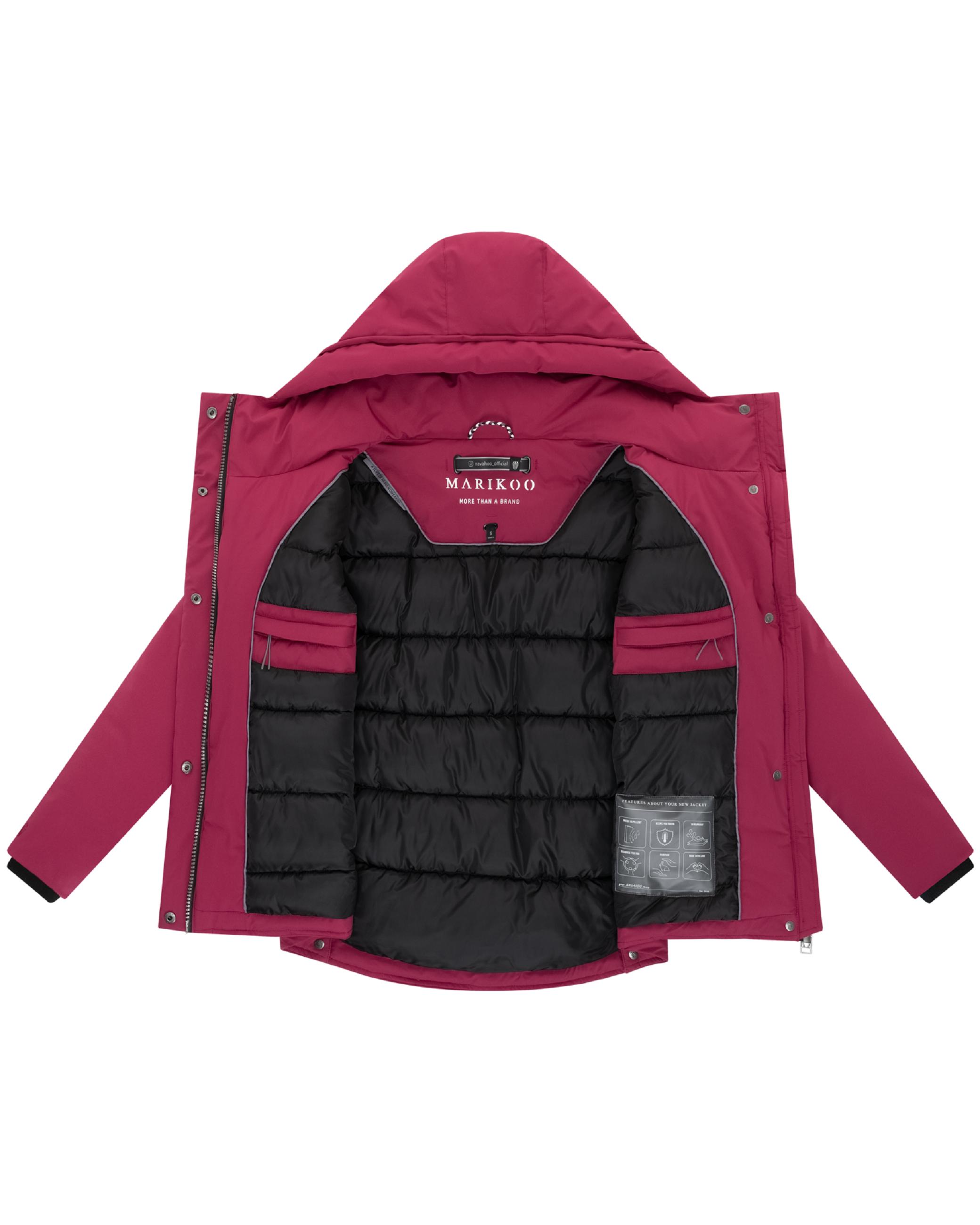 Winter Jacke mit Kapuze "Yeminaa 16" Berry Wine