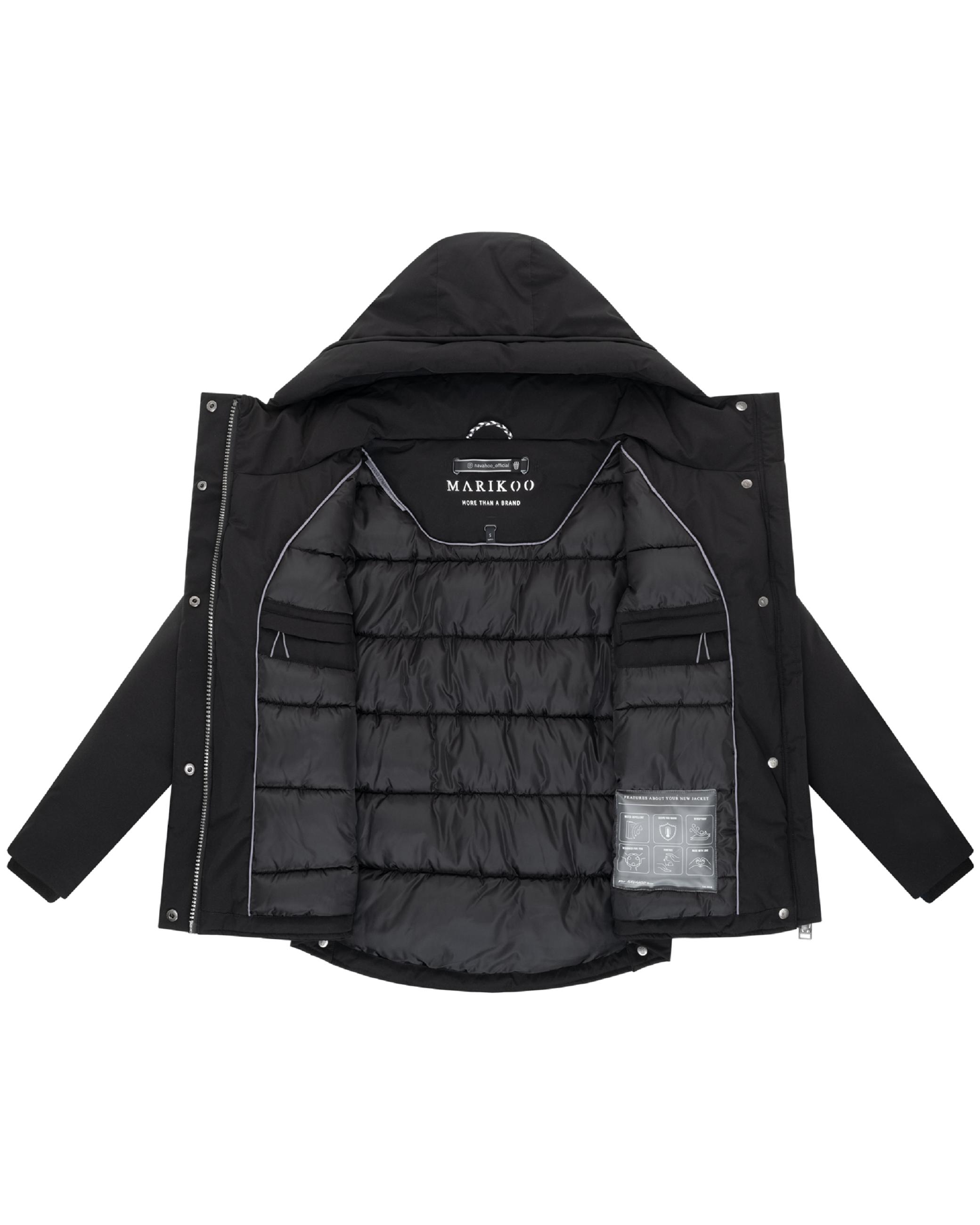 Winter Jacke mit Kapuze "Yeminaa 16" Black