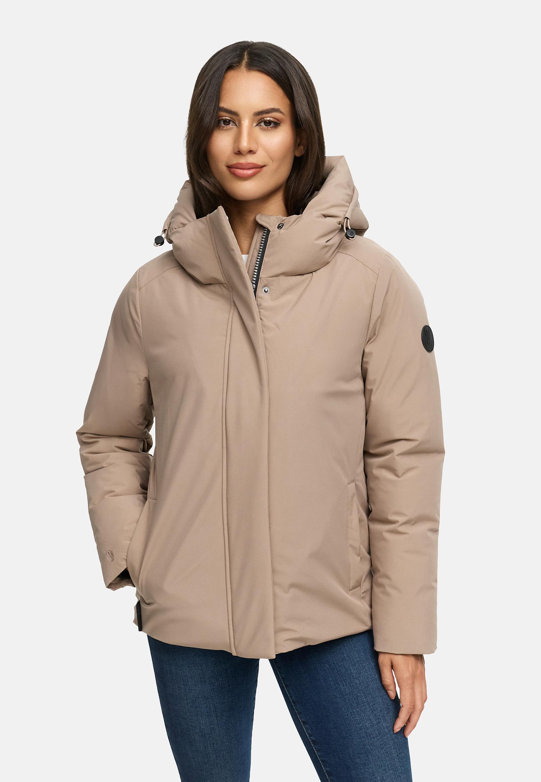 Winter Jacke mit Kapuze "Yeminaa 16" Braun