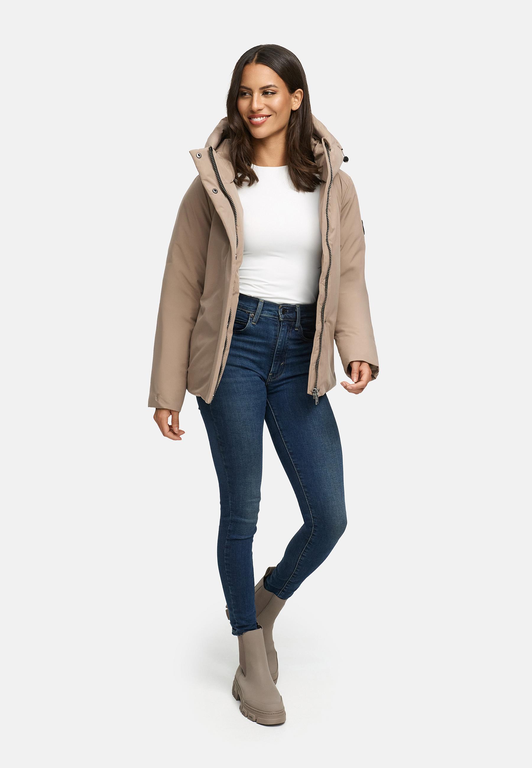Winter Jacke mit Kapuze "Yeminaa 16" Braun