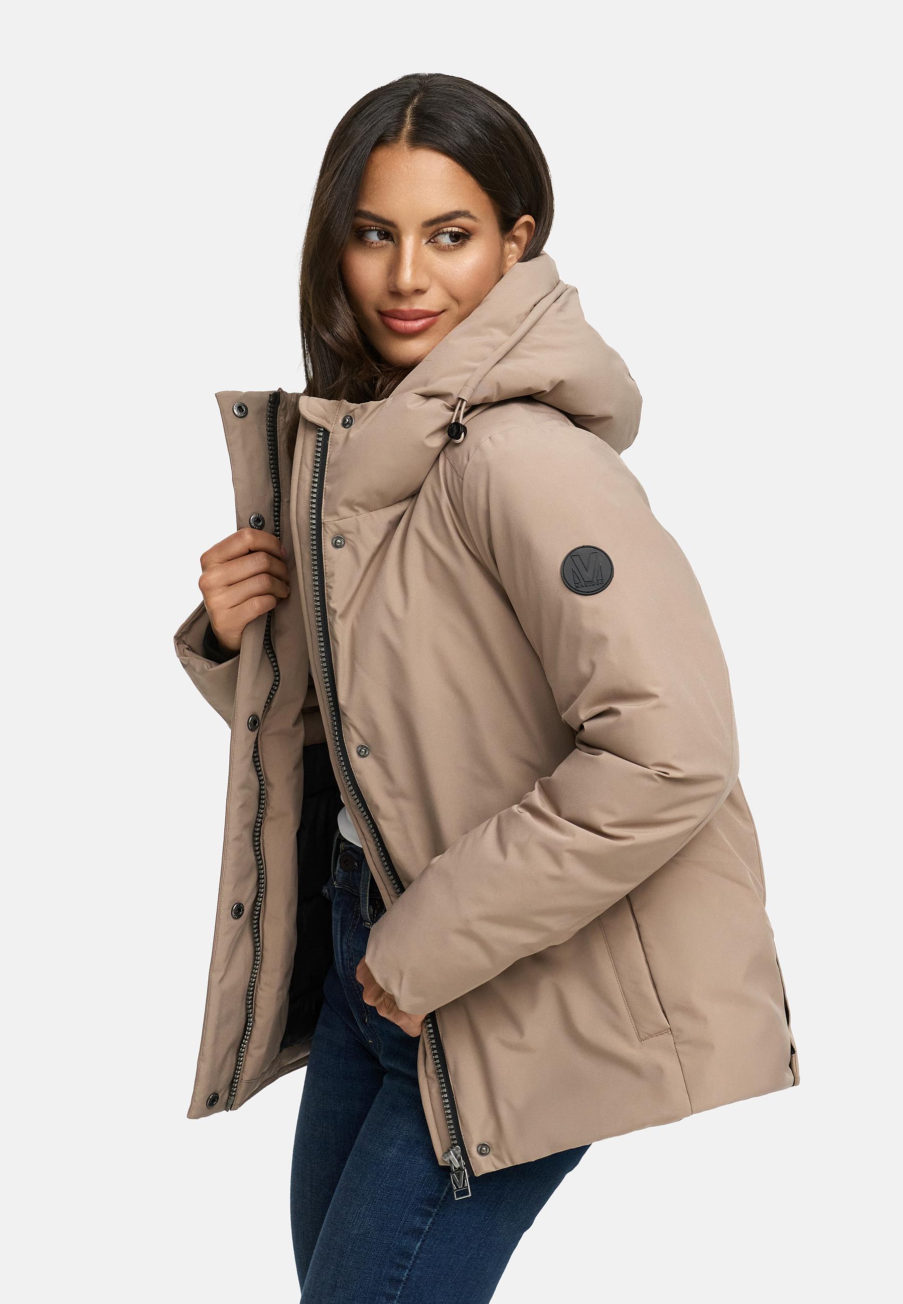 Winter Jacke mit Kapuze "Yeminaa 16" Braun