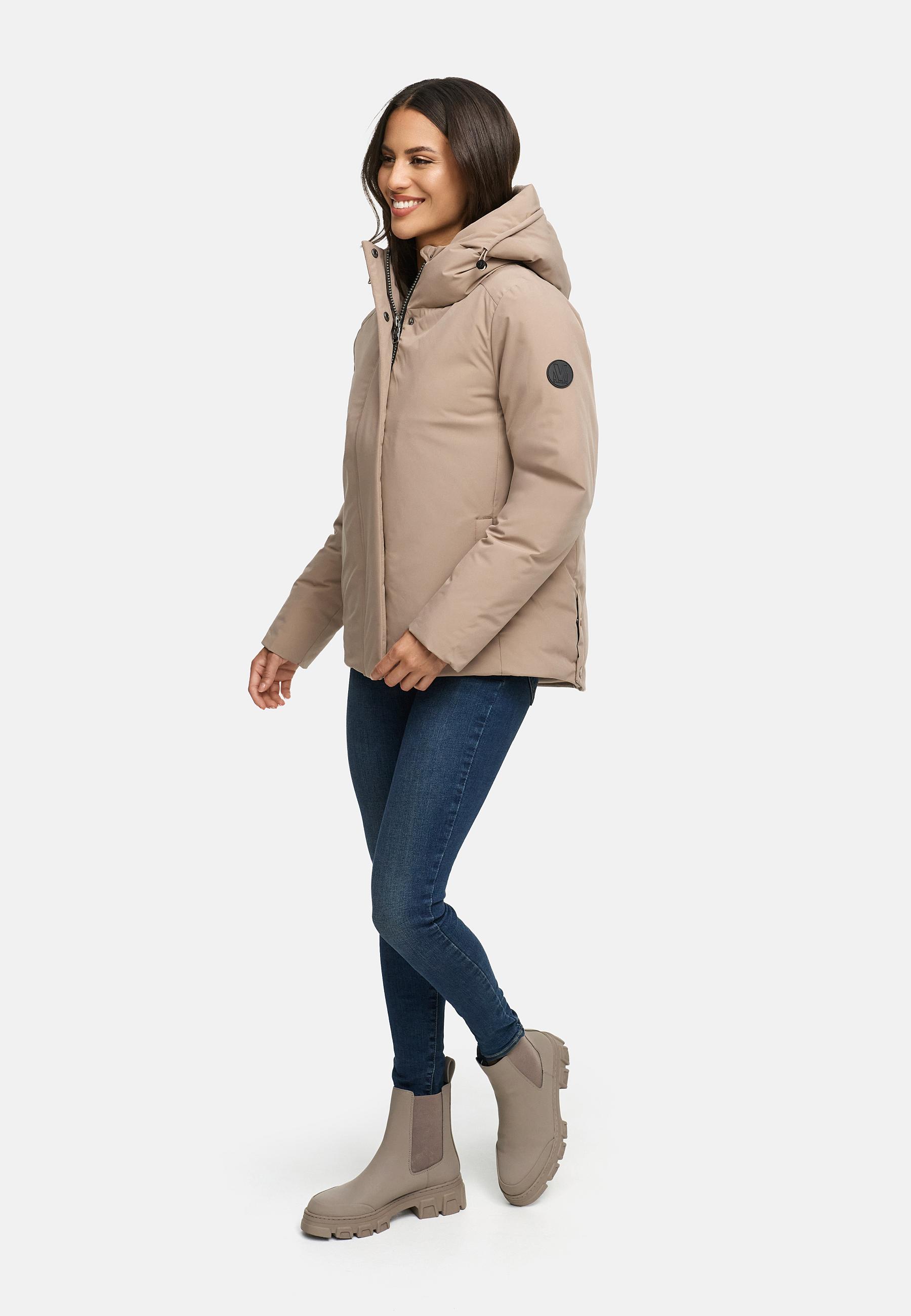 Winter Jacke mit Kapuze "Yeminaa 16" Braun