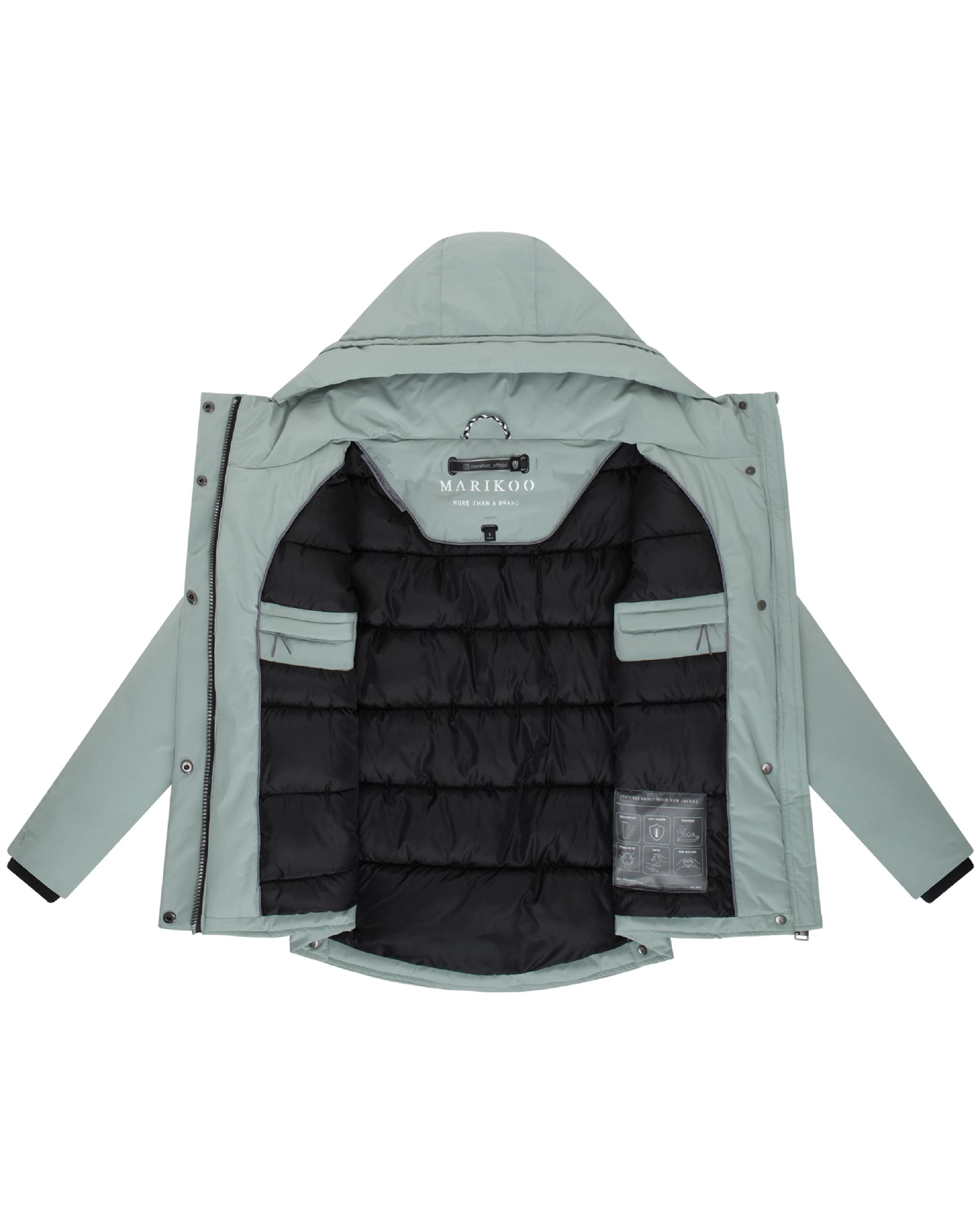 Winter Jacke mit Kapuze "Yeminaa 16" Smokey Mint