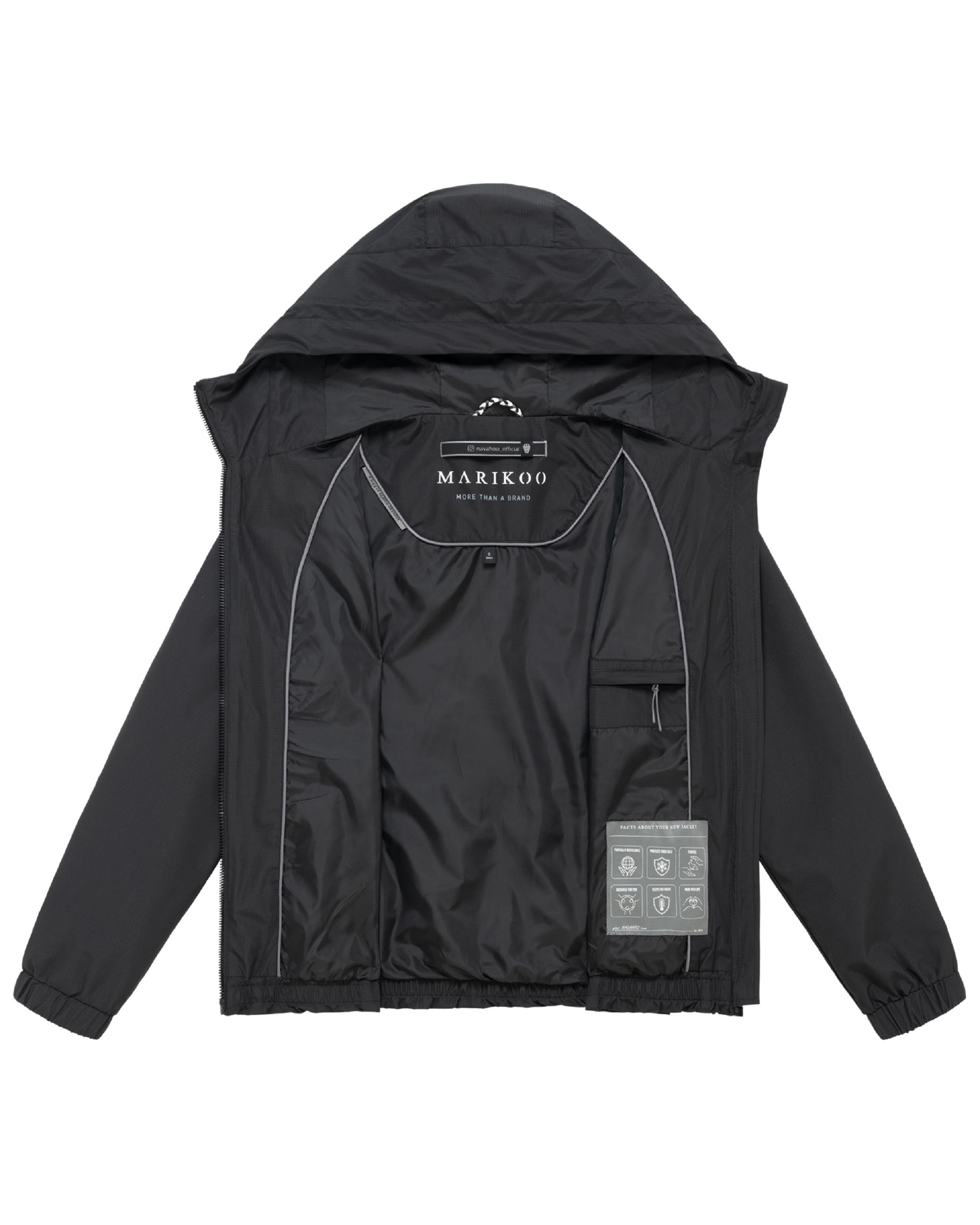 wasserdichte Übergangsjacke mit elastischem Saum "Yoshikoo 16" Black