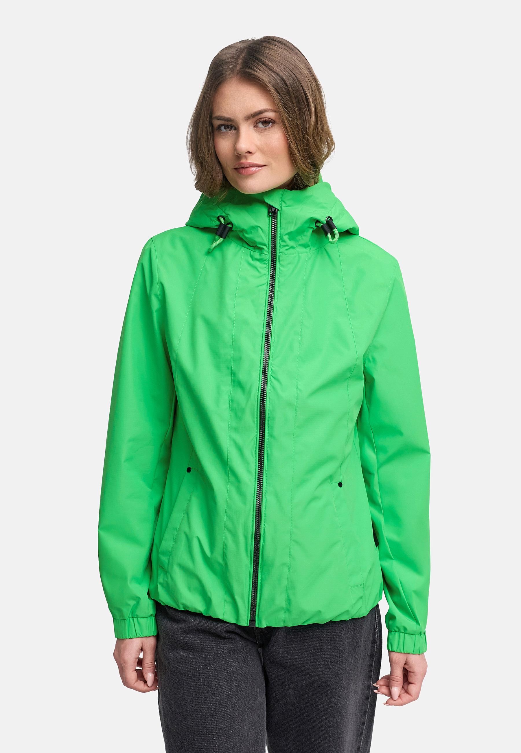 wasserdichte Übergangsjacke mit elastischem Saum "Yoshikoo 16" Cactus Green