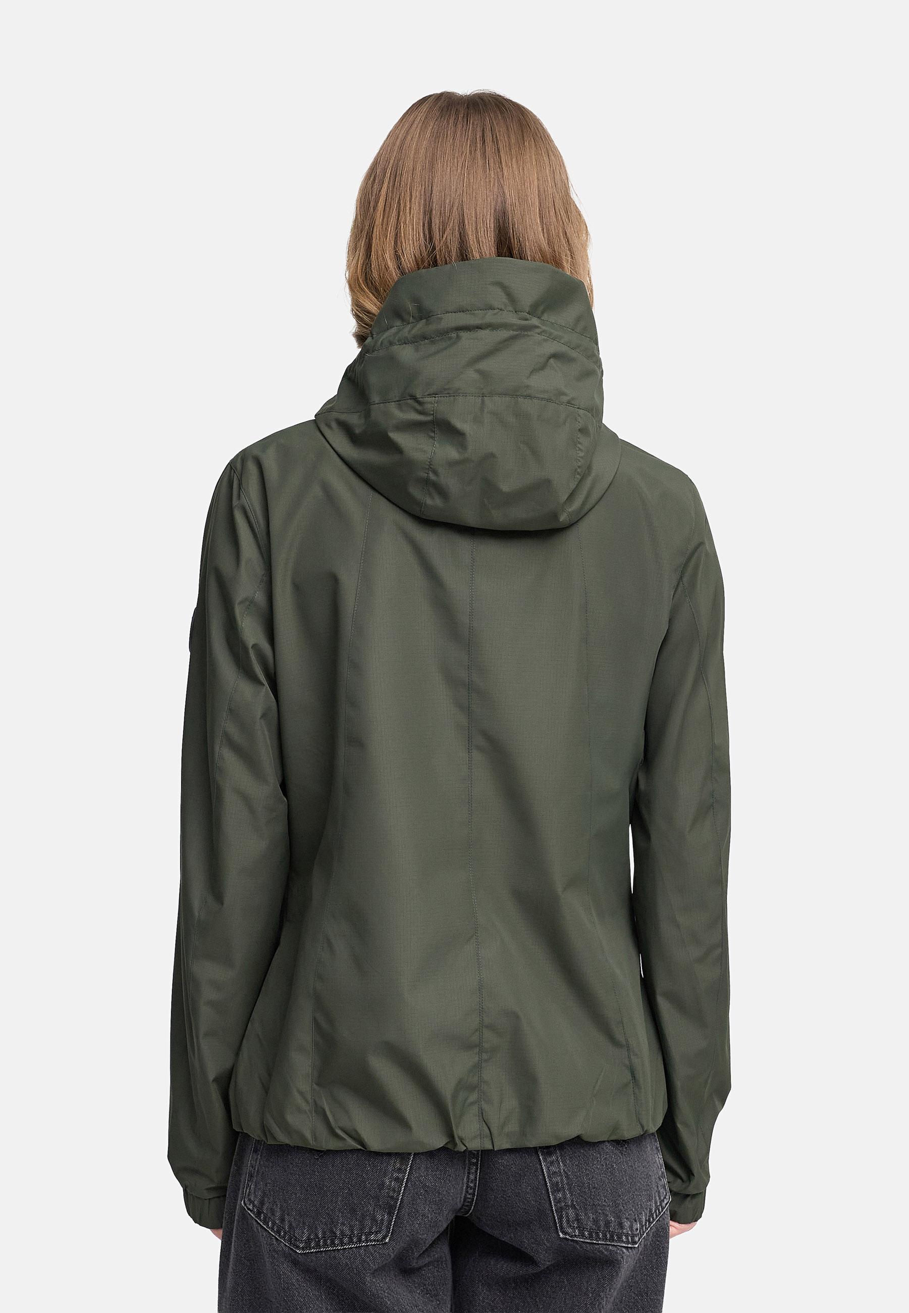 wasserdichte Übergangsjacke mit elastischem Saum "Yoshikoo 16" Dark Olive