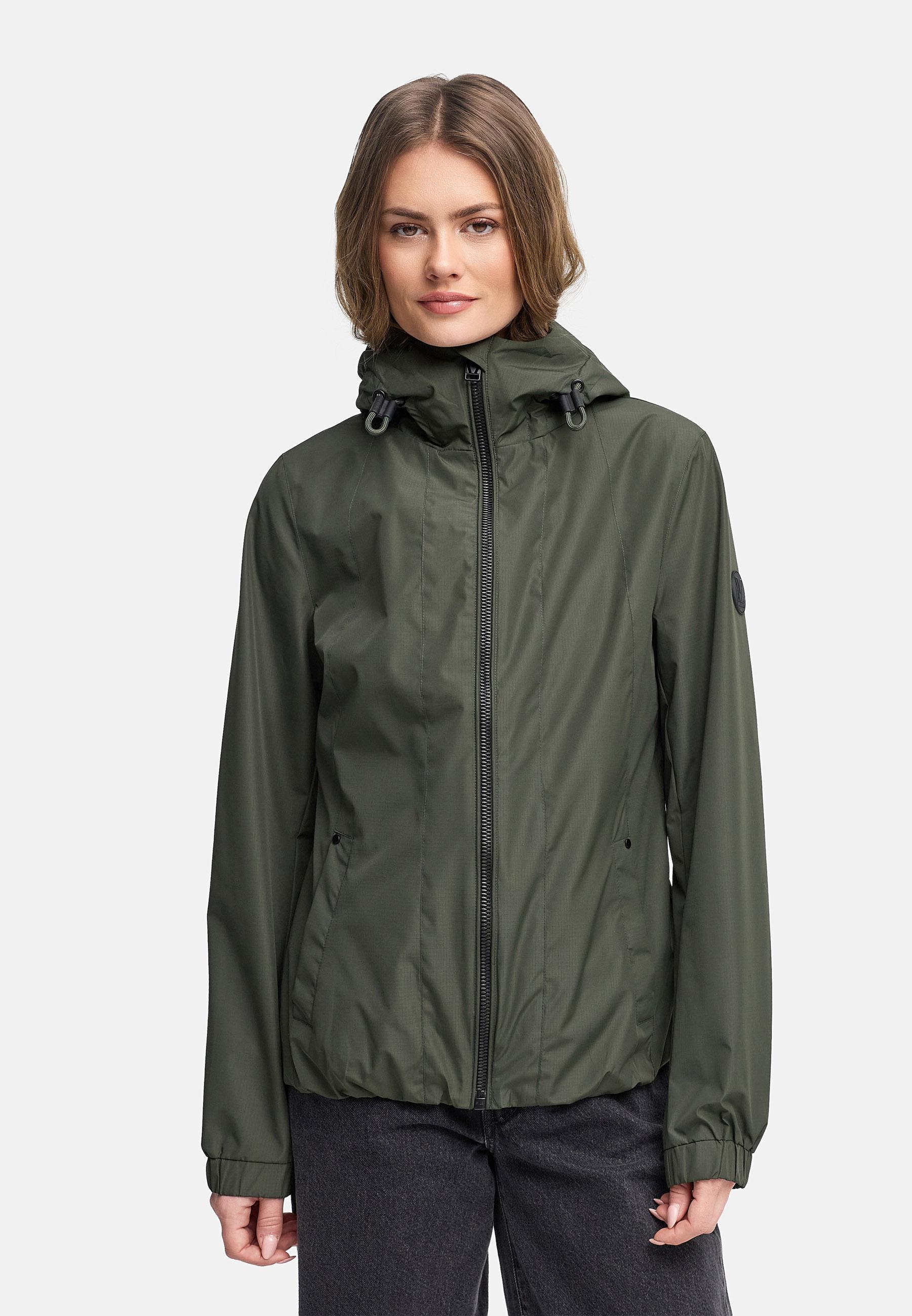 wasserdichte Übergangsjacke mit elastischem Saum "Yoshikoo 16" Dark Olive