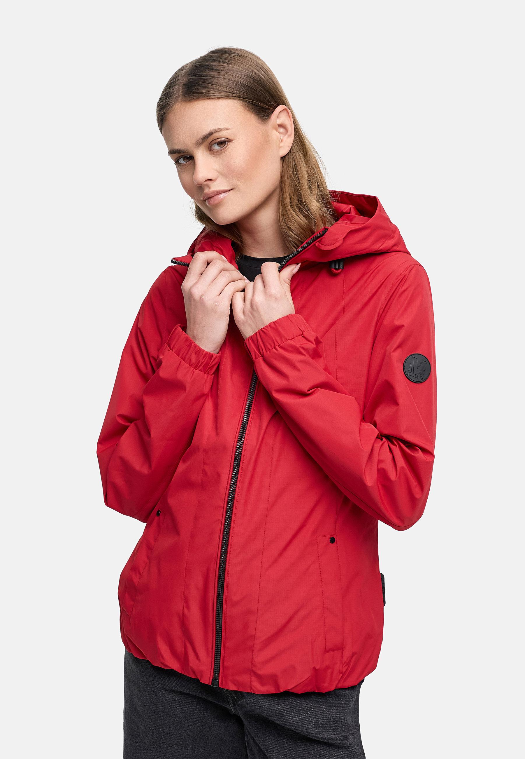 wasserdichte Übergangsjacke mit elastischem Saum "Yoshikoo 16" Deep Red