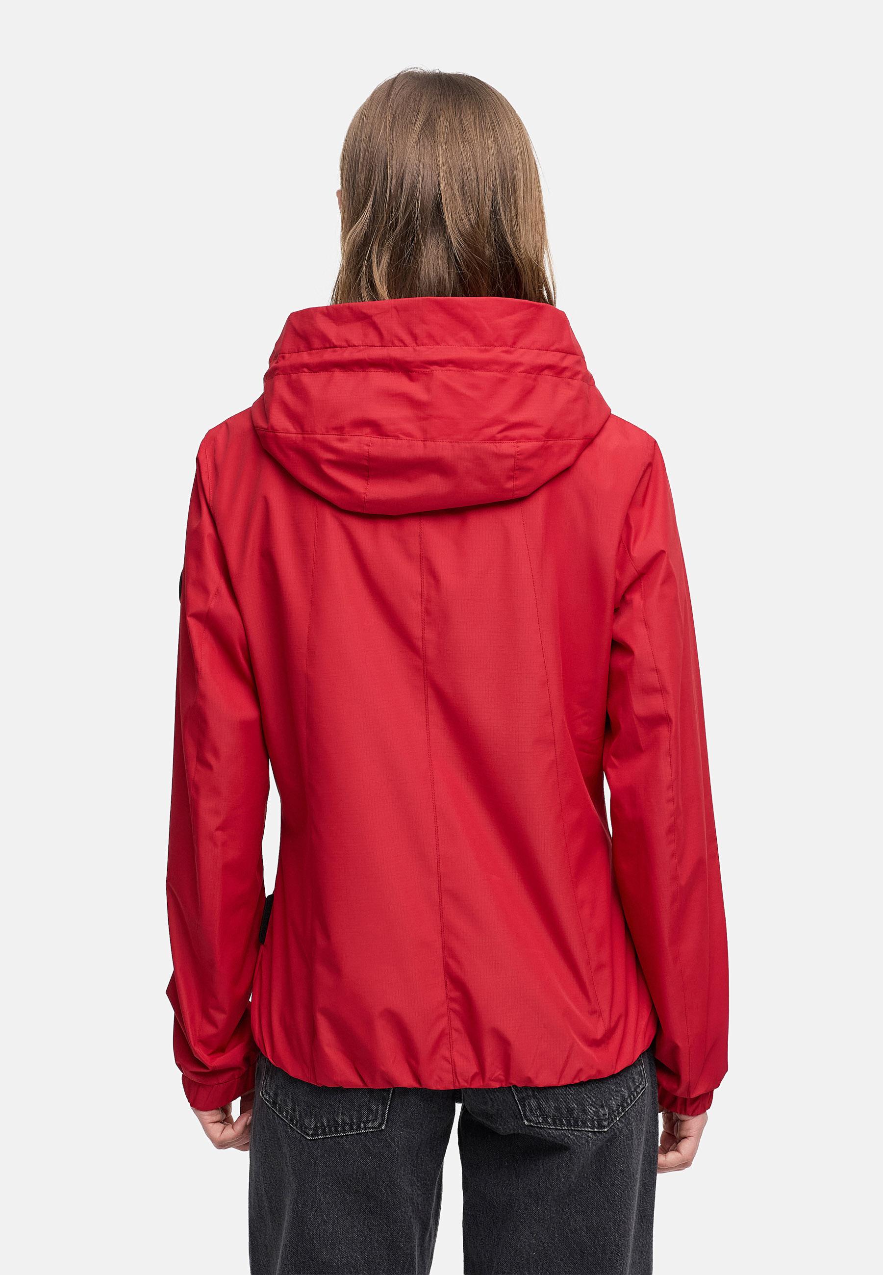 wasserdichte Übergangsjacke mit elastischem Saum "Yoshikoo 16" Deep Red