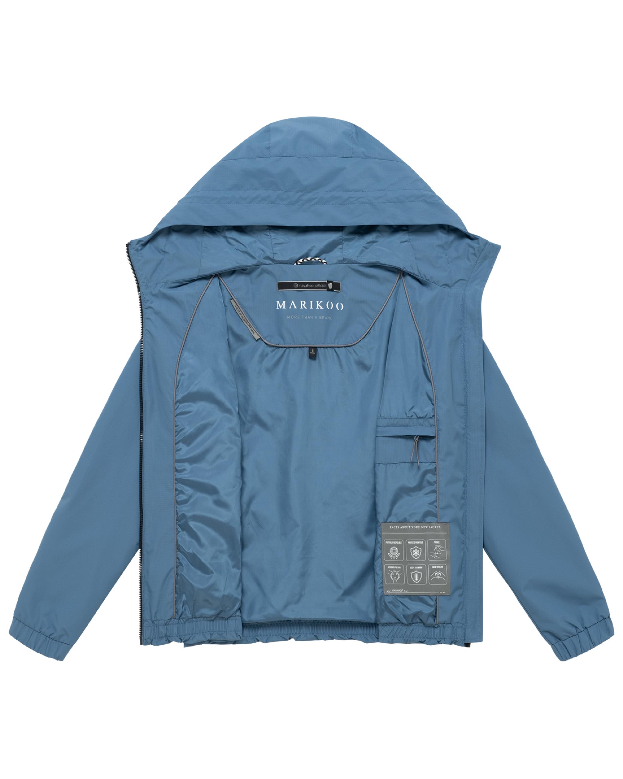 wasserdichte Übergangsjacke mit elastischem Saum "Yoshikoo 16" Dusty Blue