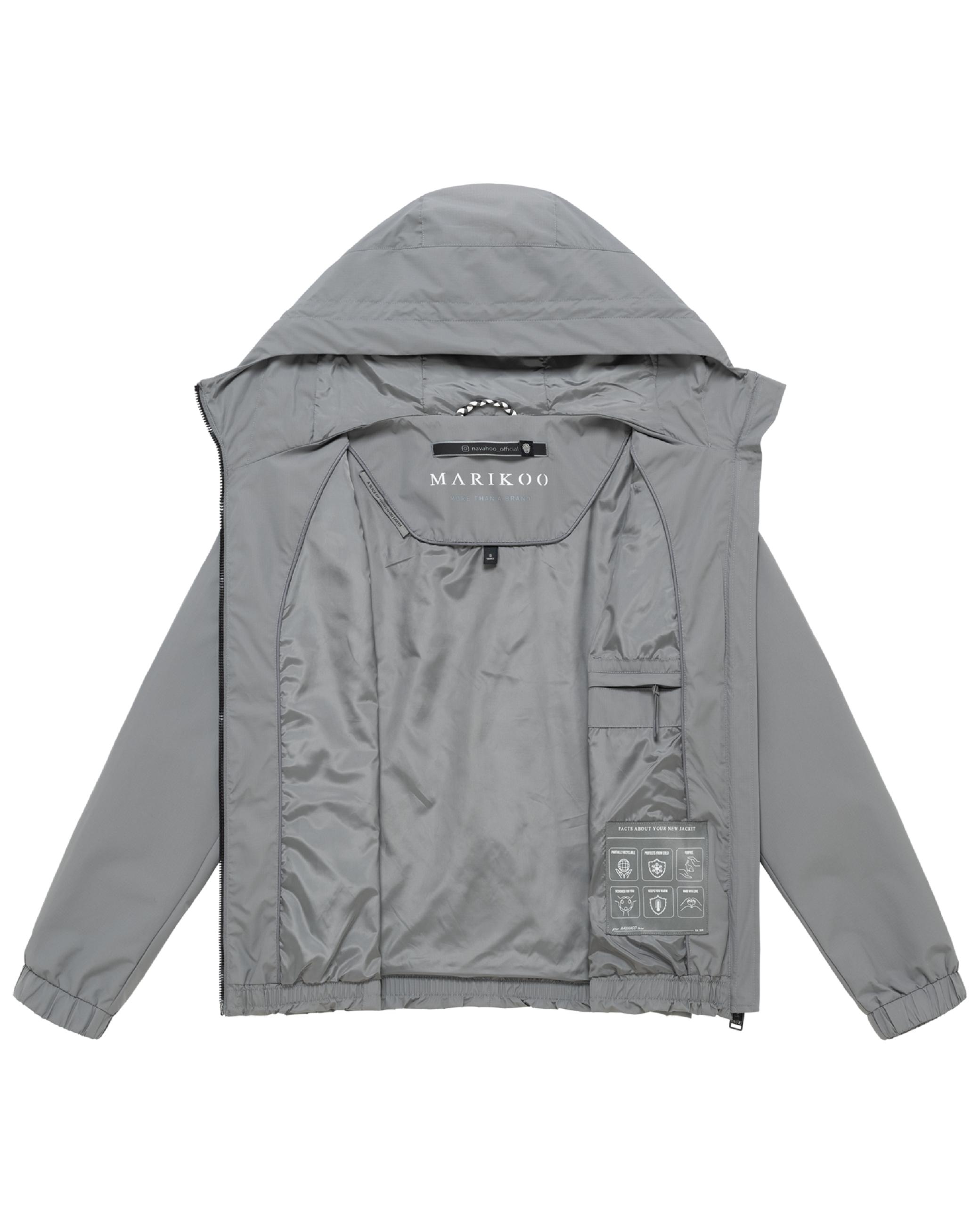 wasserdichte Übergangsjacke mit elastischem Saum "Yoshikoo 16" Grey