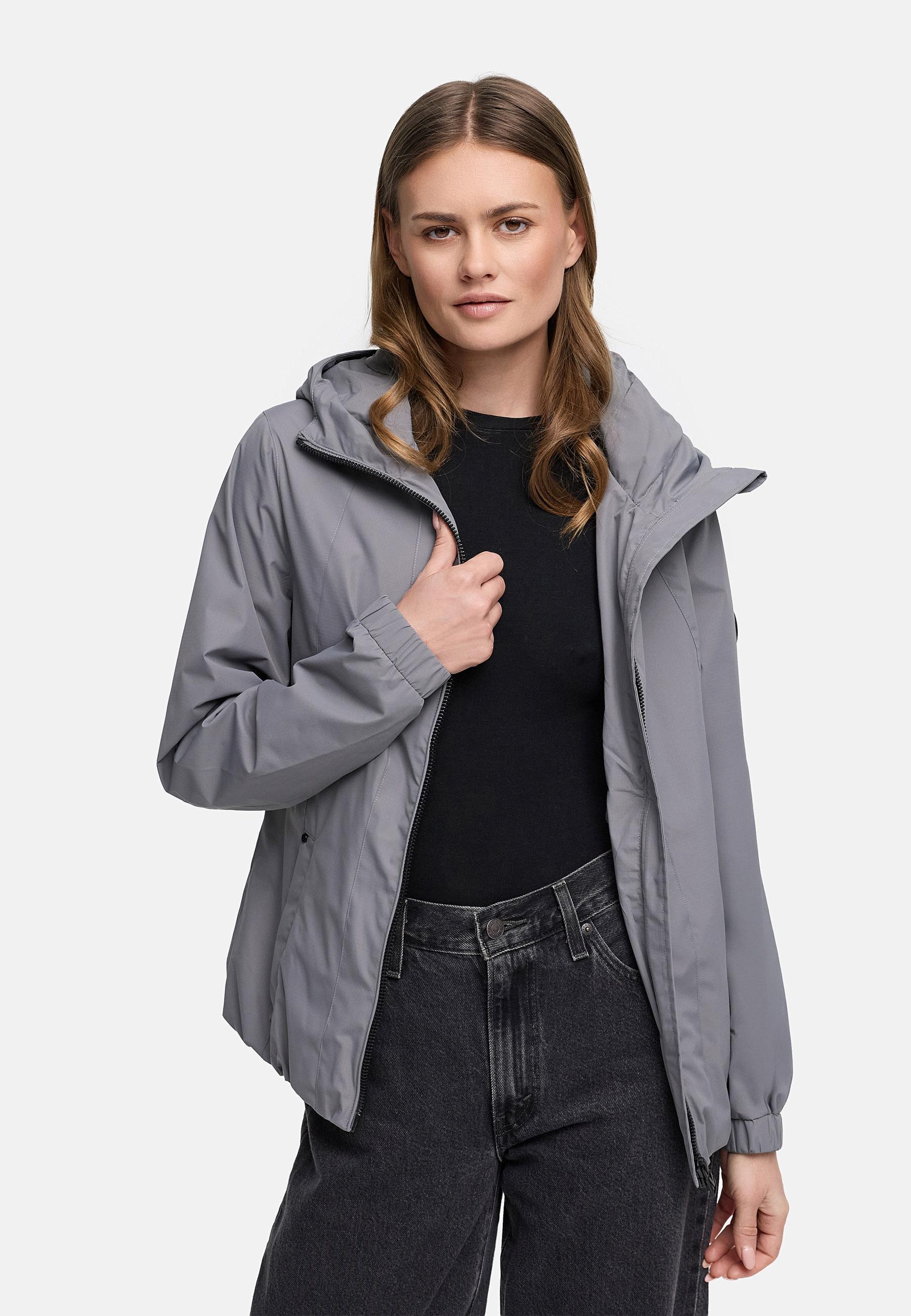 wasserdichte Übergangsjacke mit elastischem Saum "Yoshikoo 16" Grey