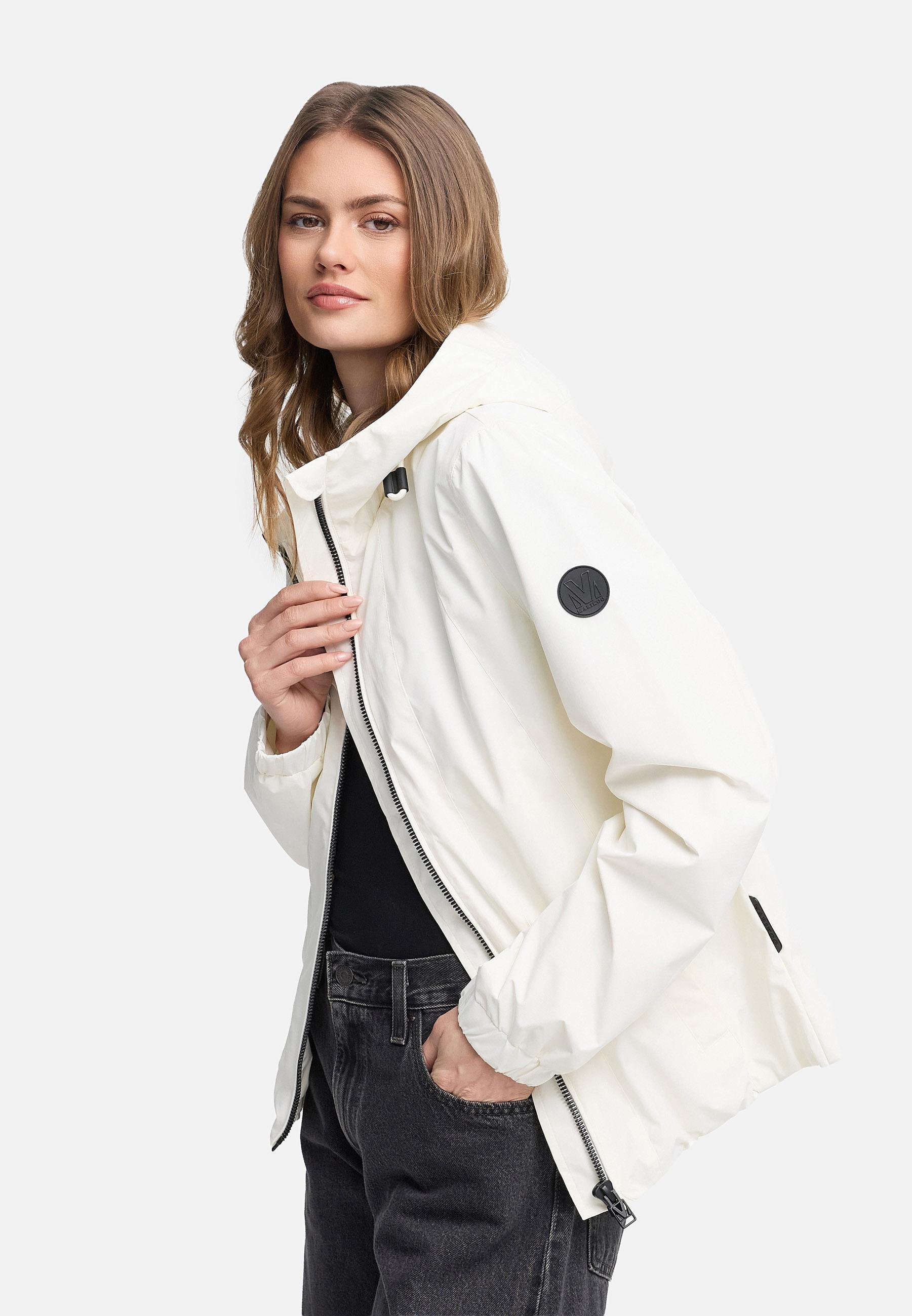 wasserdichte Übergangsjacke mit elastischem Saum "Yoshikoo 16" Offwhite