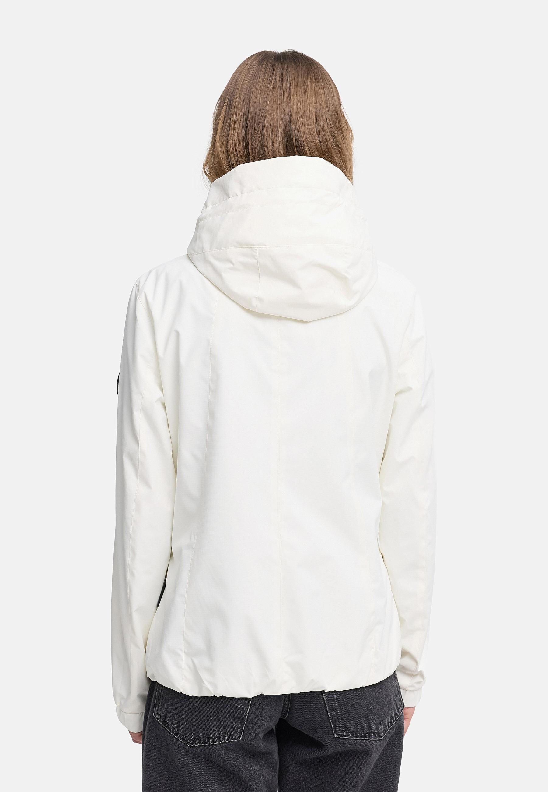wasserdichte Übergangsjacke mit elastischem Saum "Yoshikoo 16" Offwhite