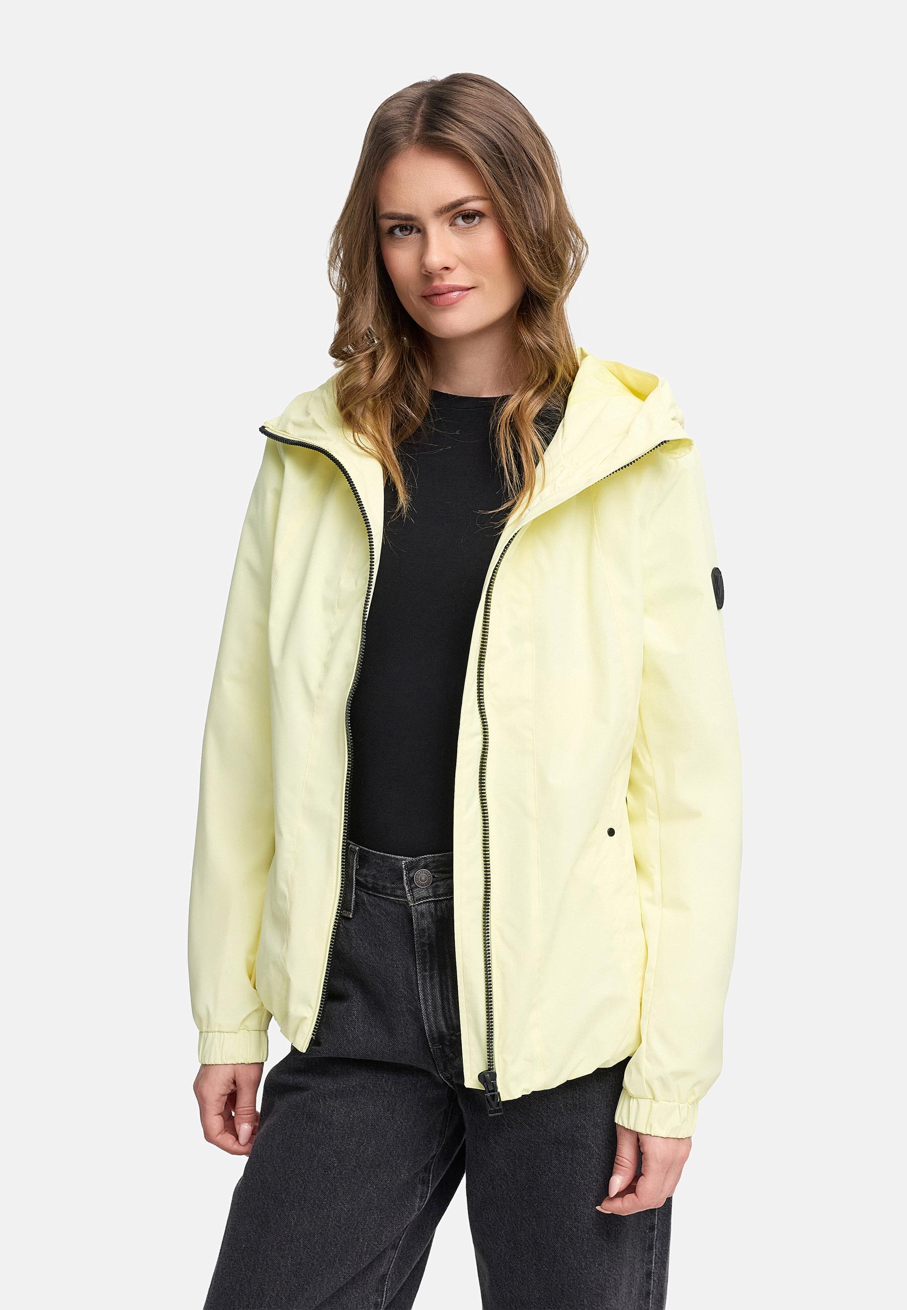 wasserdichte Übergangsjacke mit elastischem Saum "Yoshikoo 16" Pastel Yellow