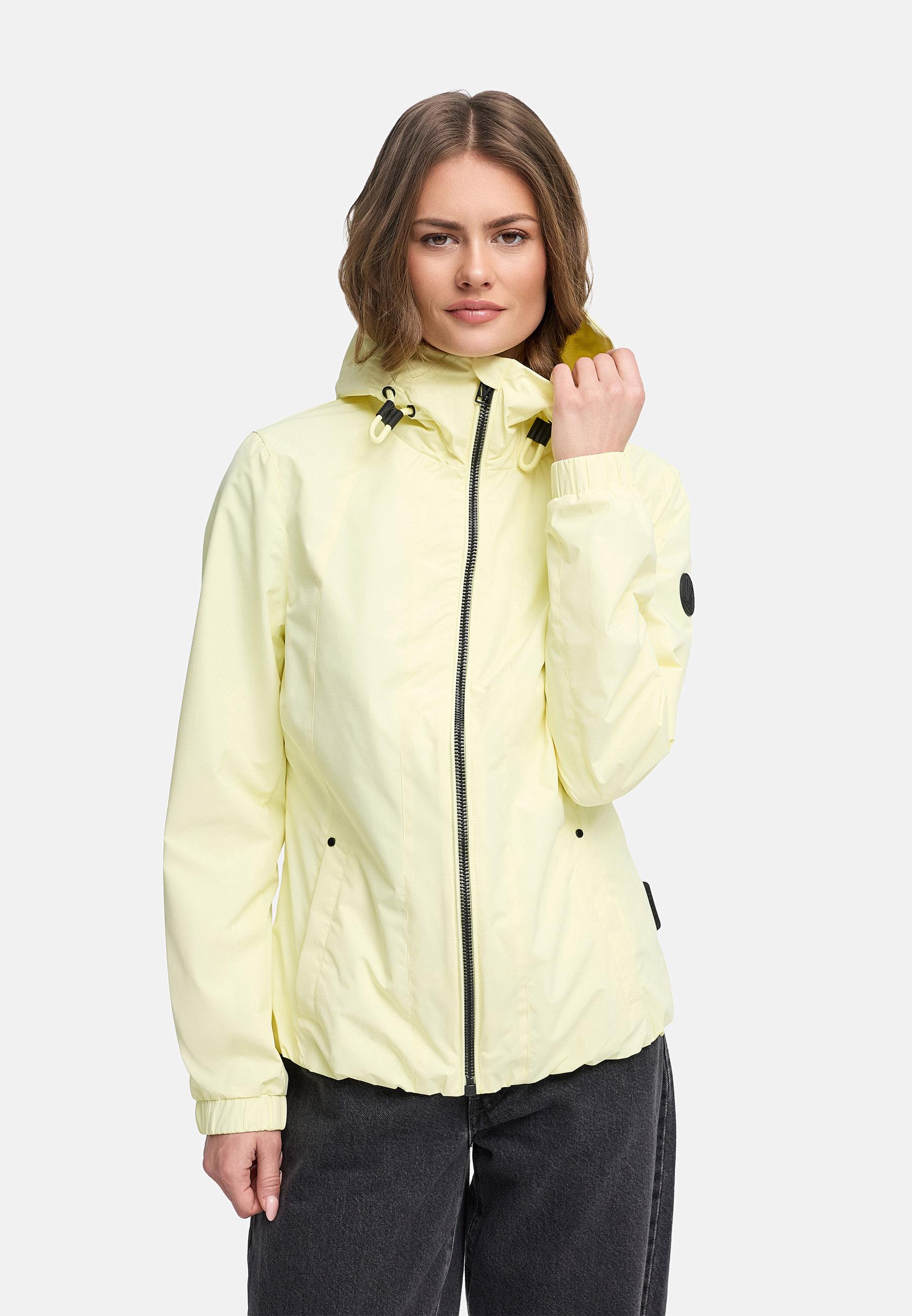 wasserdichte Übergangsjacke mit elastischem Saum "Yoshikoo 16" Pastel Yellow