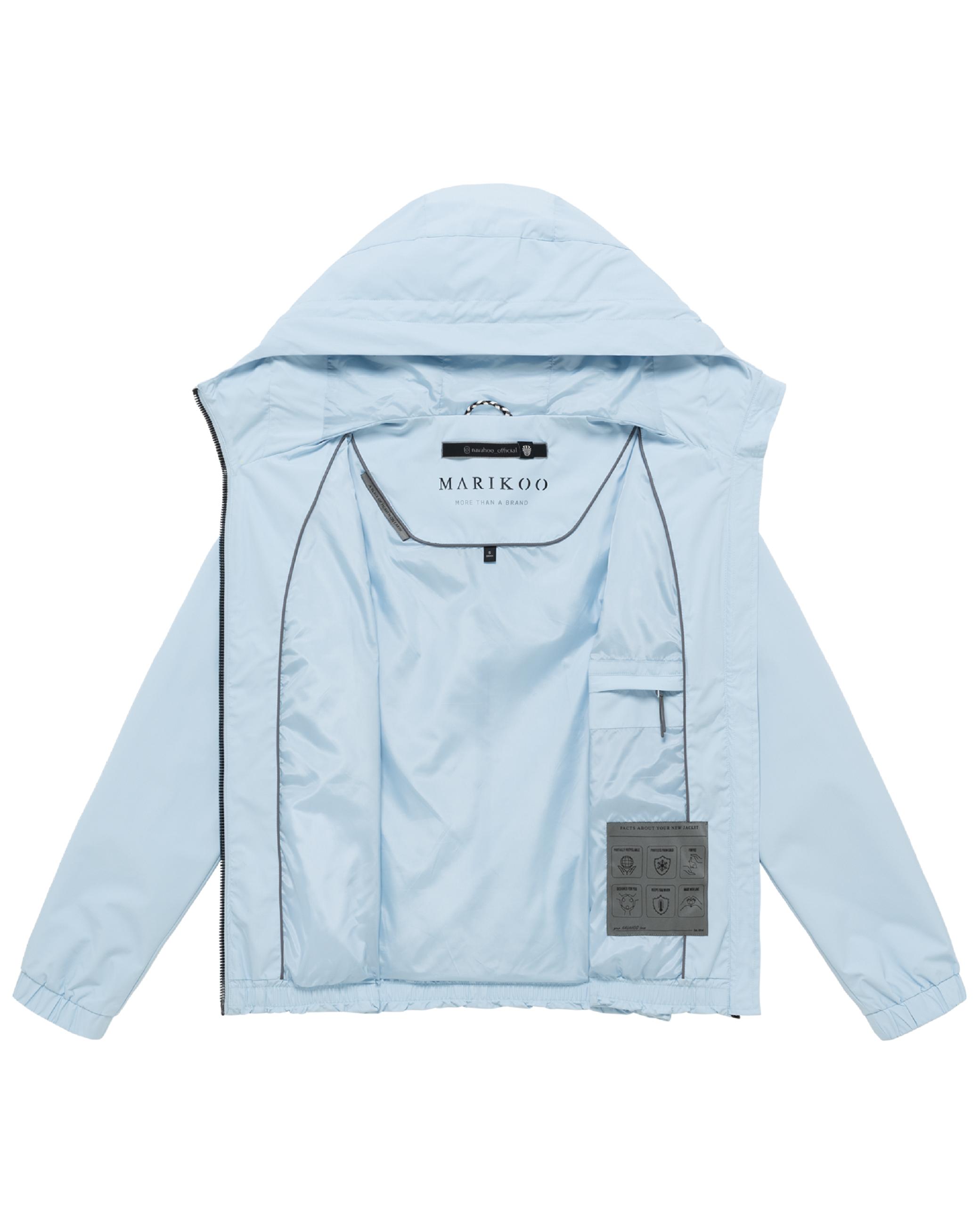 wasserdichte Übergangsjacke mit elastischem Saum "Yoshikoo 16" Soft Blue