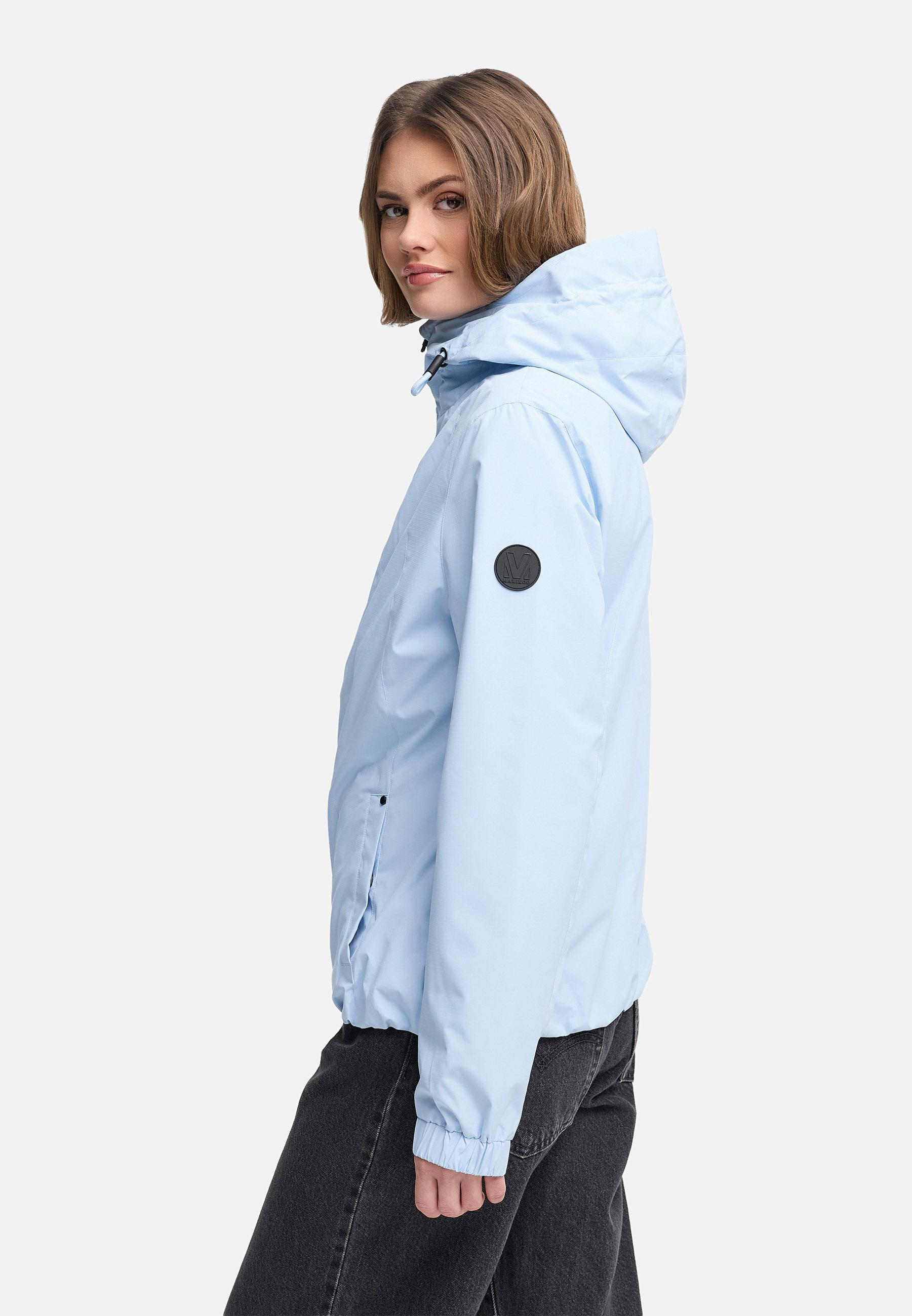 wasserdichte Übergangsjacke mit elastischem Saum "Yoshikoo 16" Soft Blue