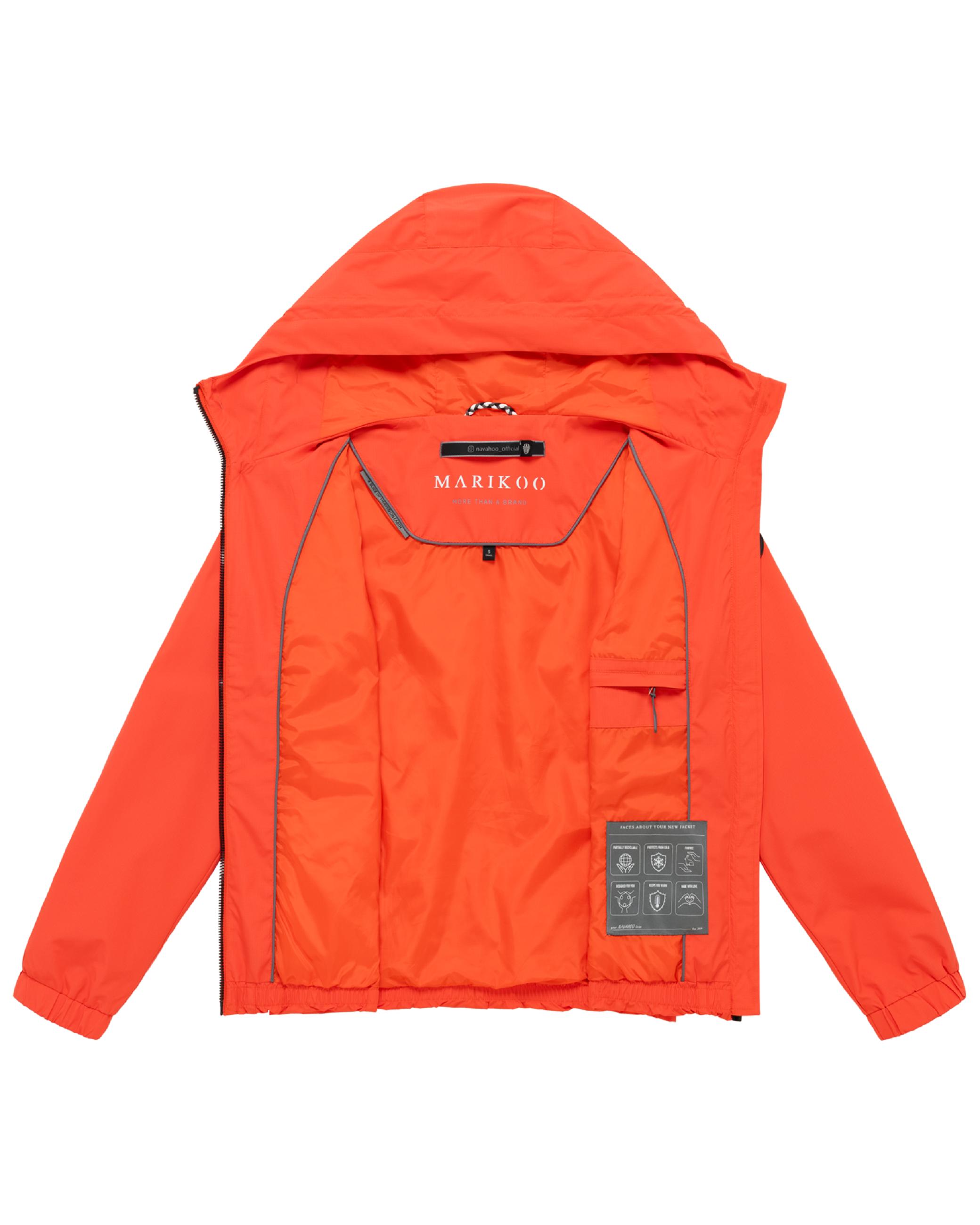 wasserdichte Übergangsjacke mit elastischem Saum "Yoshikoo 16" Spicy Orange