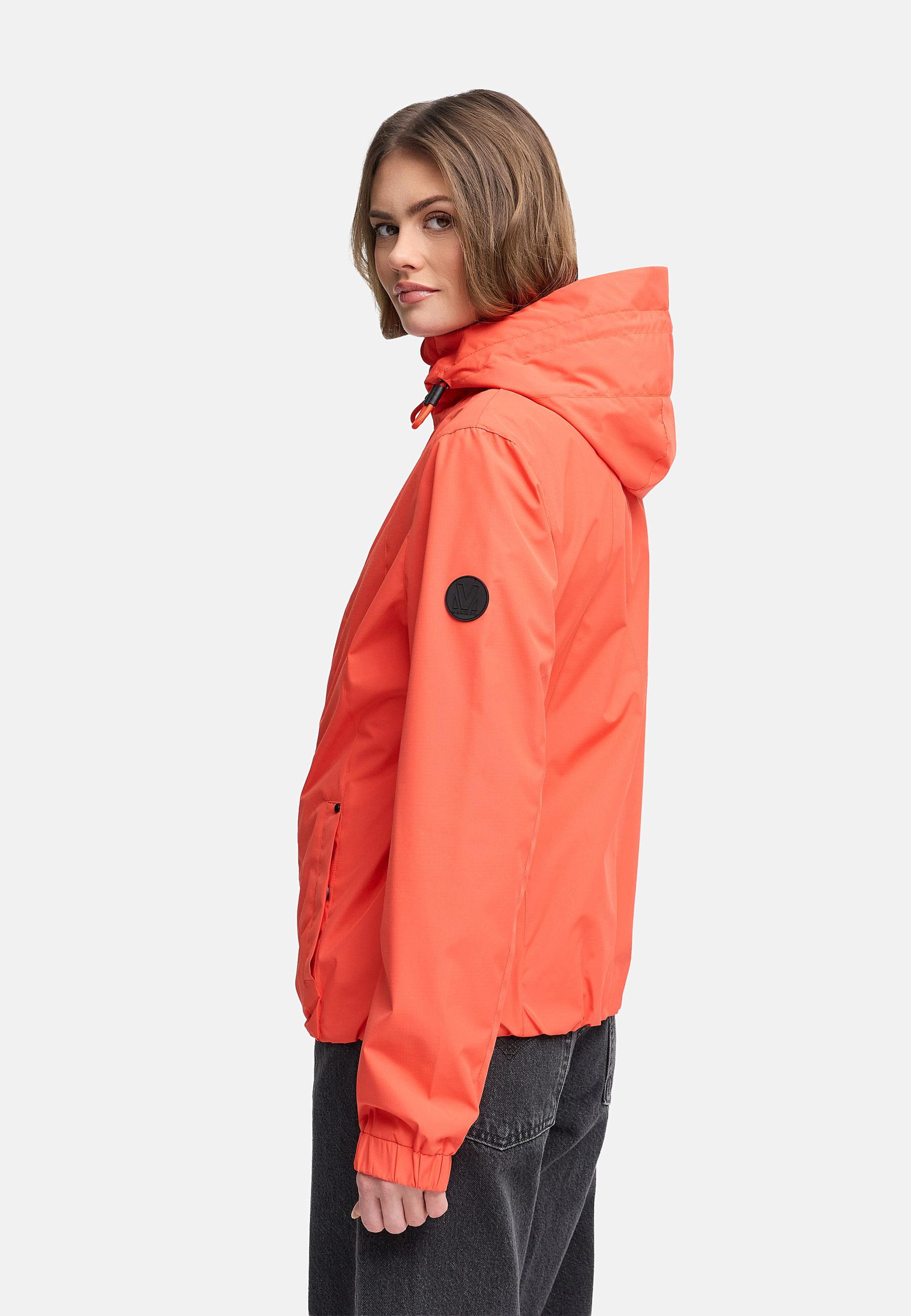 wasserdichte Übergangsjacke mit elastischem Saum "Yoshikoo 16" Spicy Orange