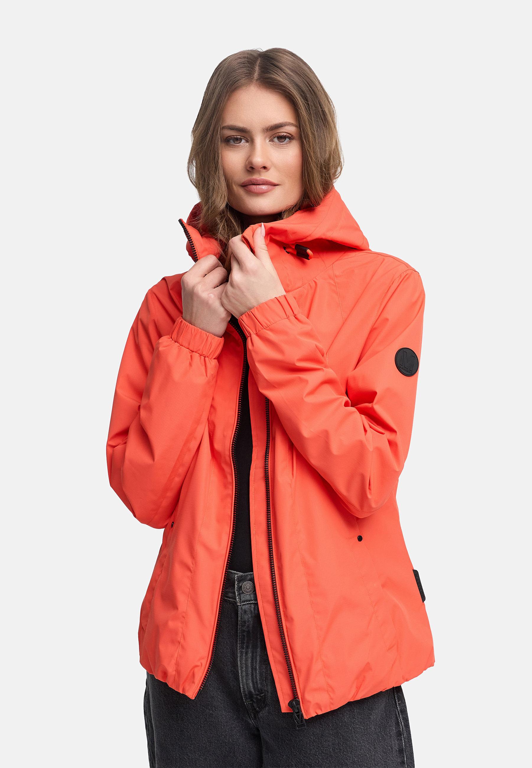 wasserdichte Übergangsjacke mit elastischem Saum "Yoshikoo 16" Spicy Orange