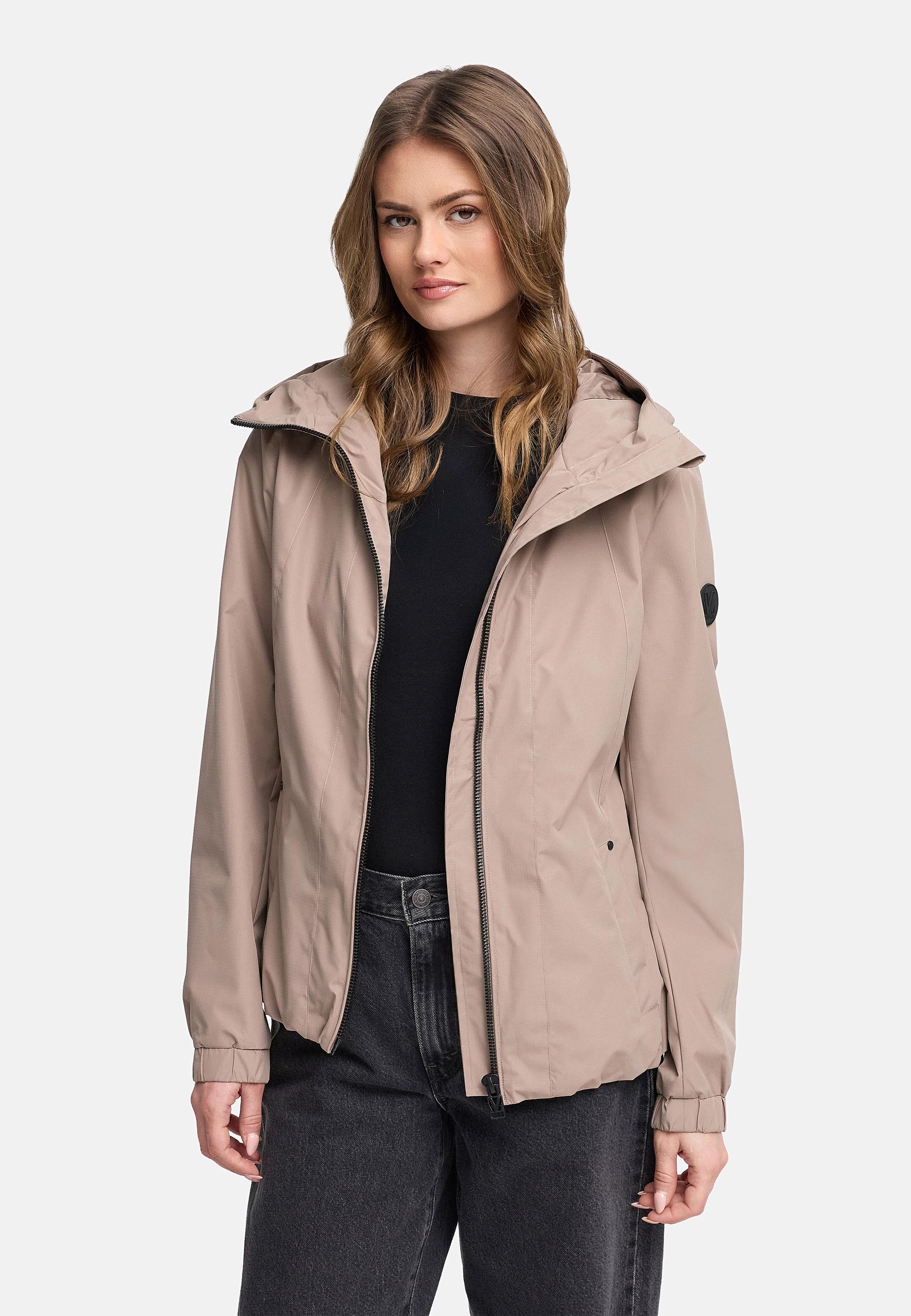 wasserdichte Übergangsjacke mit elastischem Saum "Yoshikoo 16" Taupe Grey