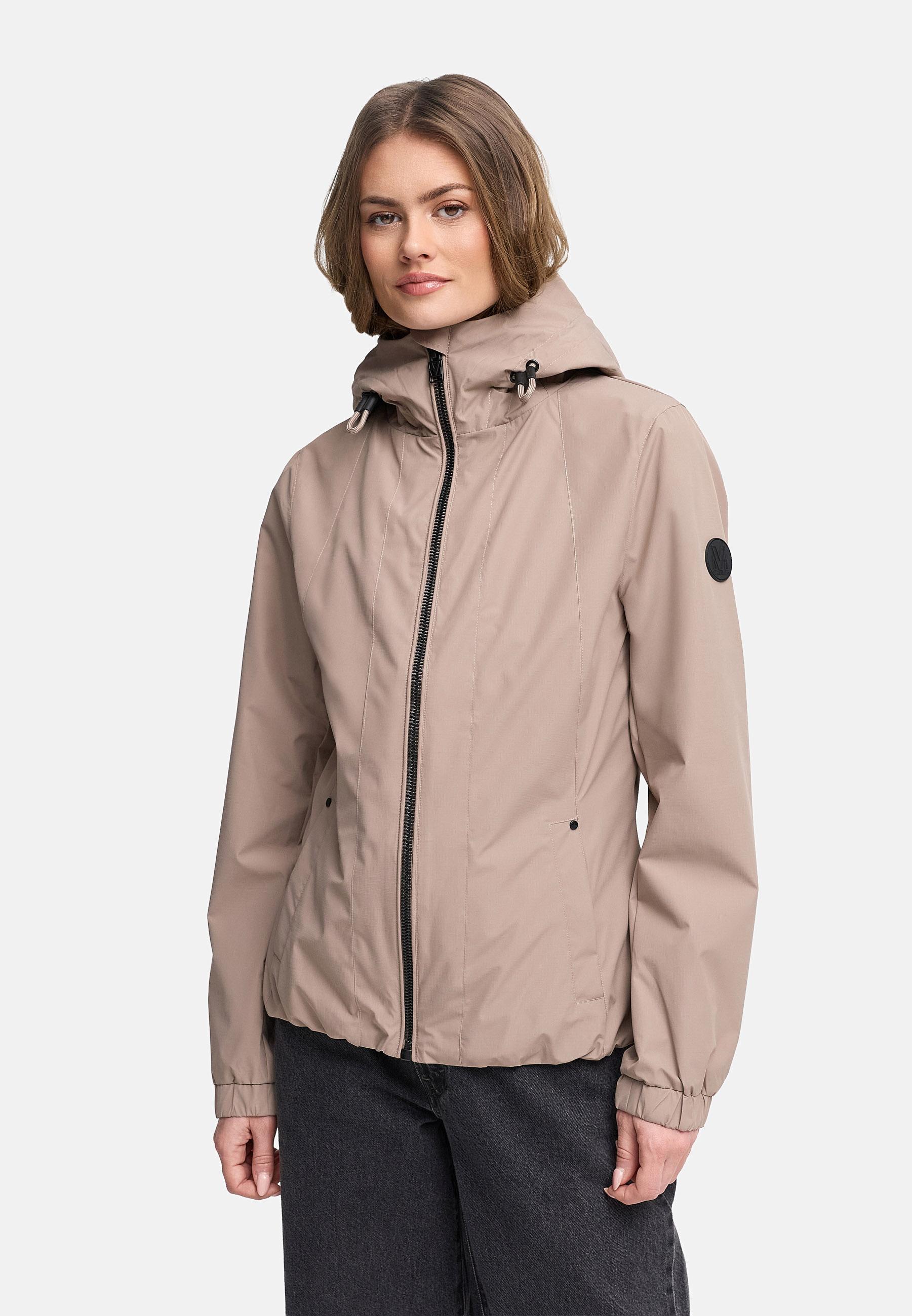 wasserdichte Übergangsjacke mit elastischem Saum "Yoshikoo 16" Taupe Grey