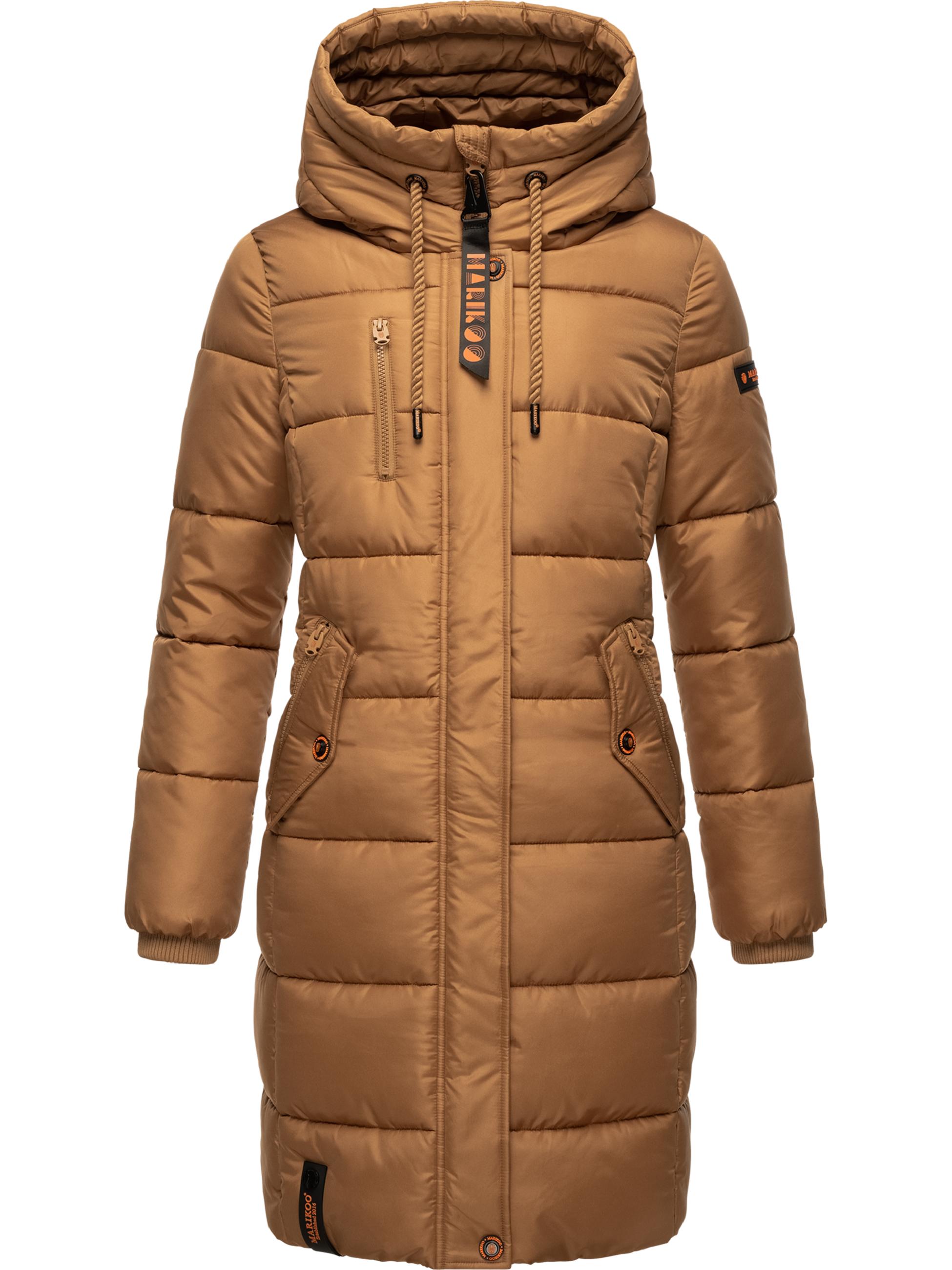 Langer Winter Steppmantel "Yuikoo" Camel