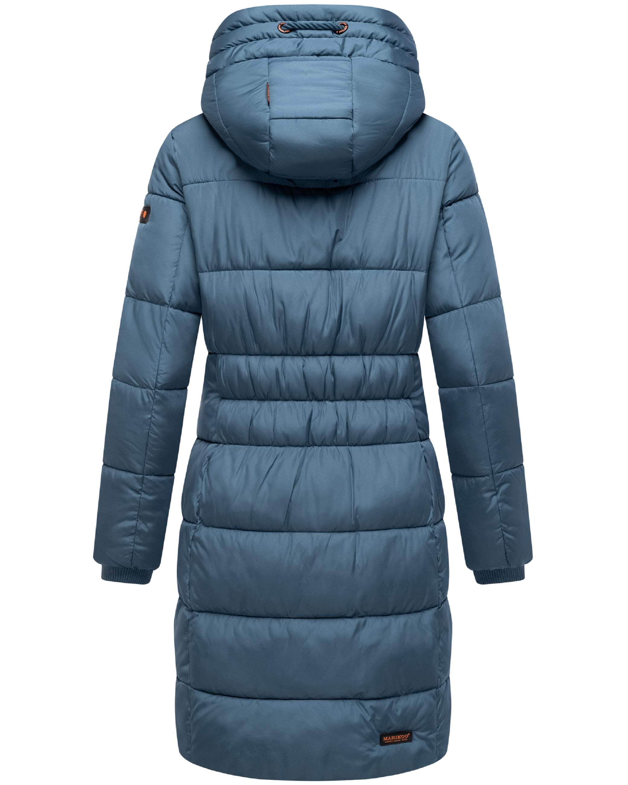 Langer Winter Steppmantel "Yuikoo" Dusty Blue