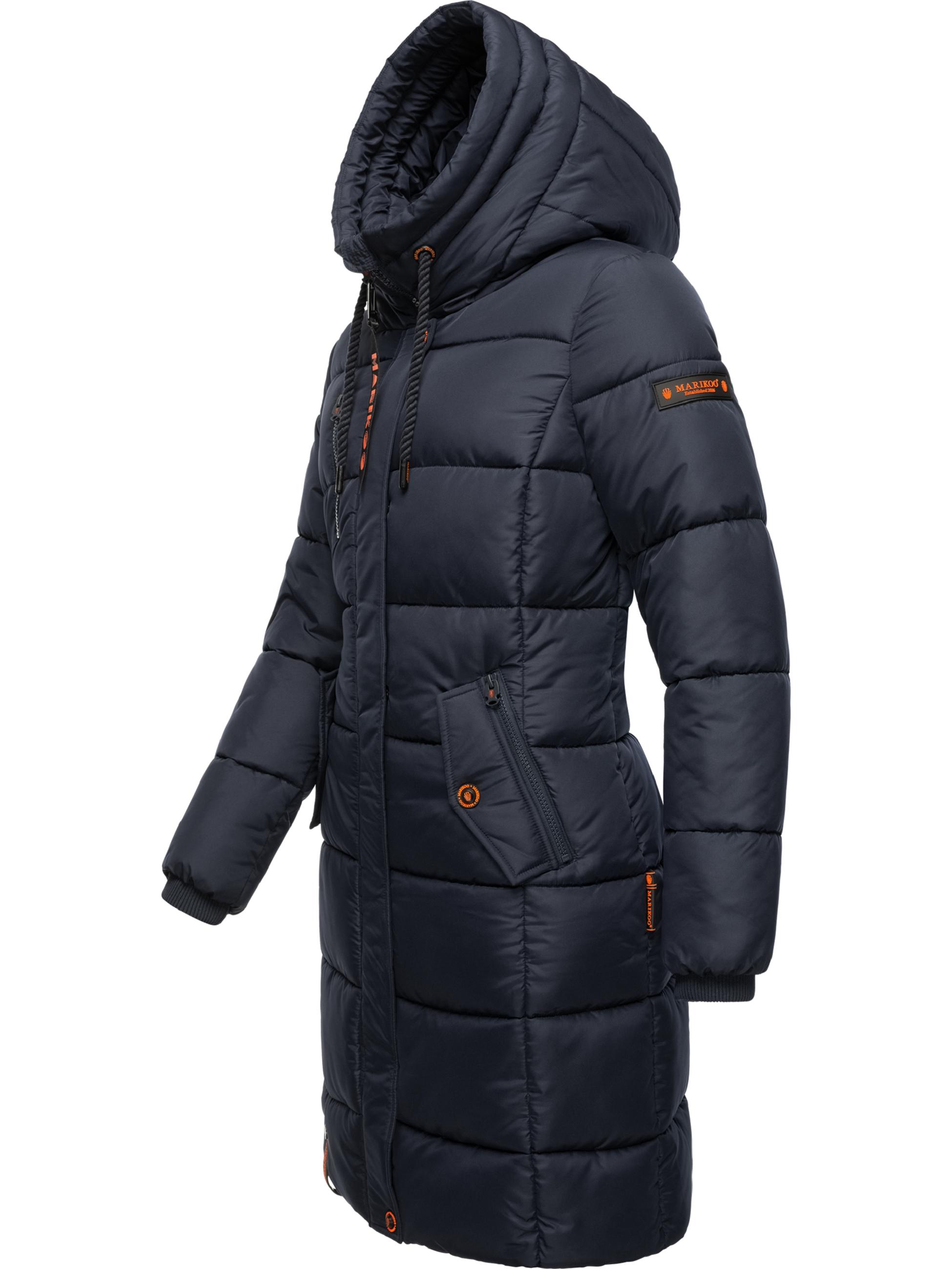 Langer Winter Steppmantel "Yuikoo" Navy