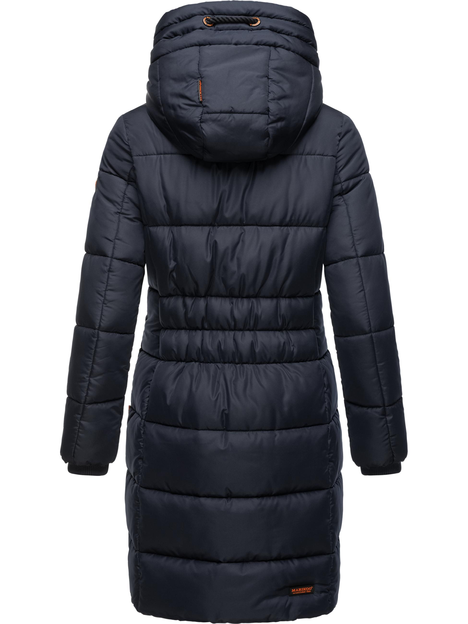 Langer Winter Steppmantel "Yuikoo" Navy