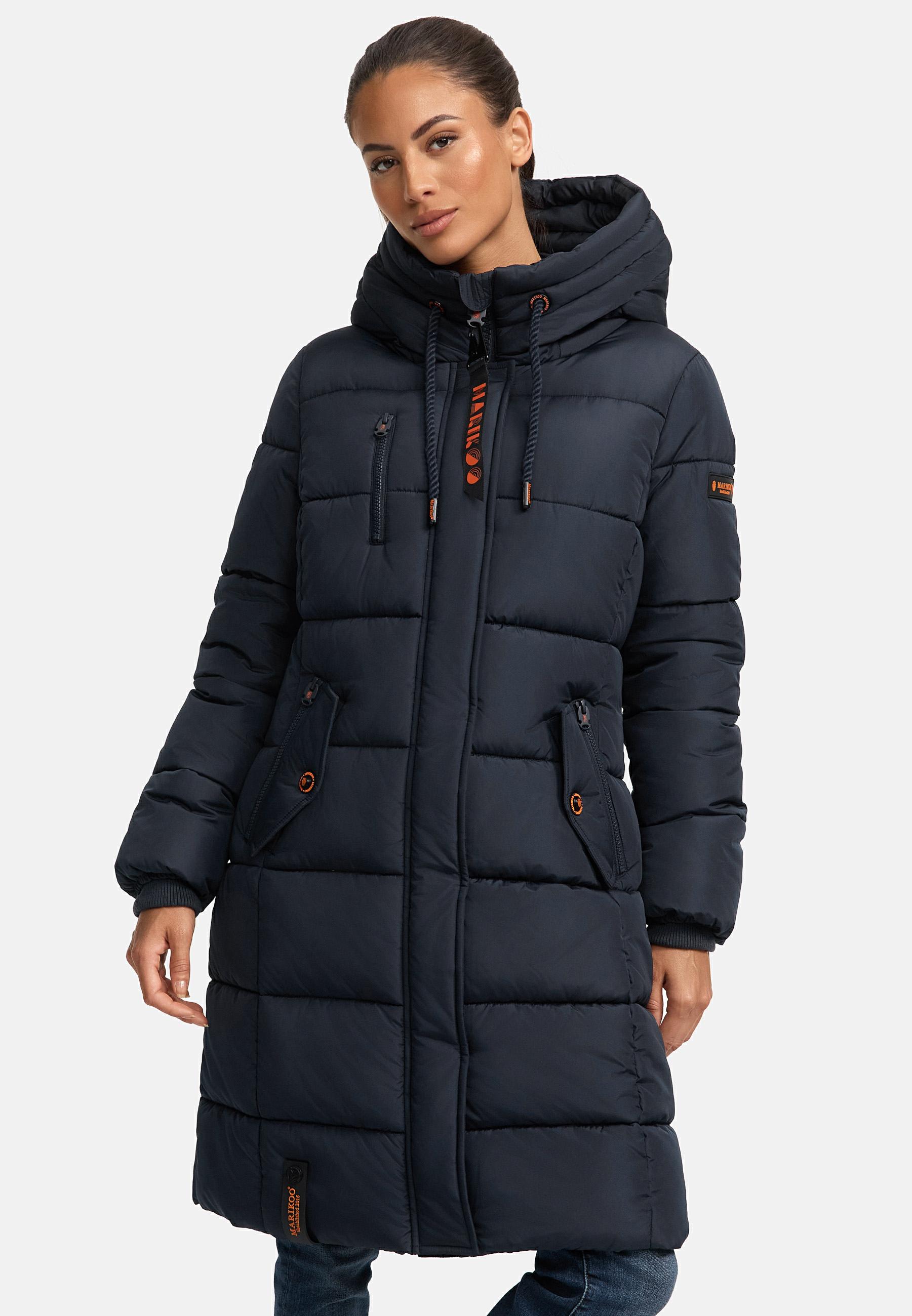 Langer Winter Steppmantel "Yuikoo" Navy