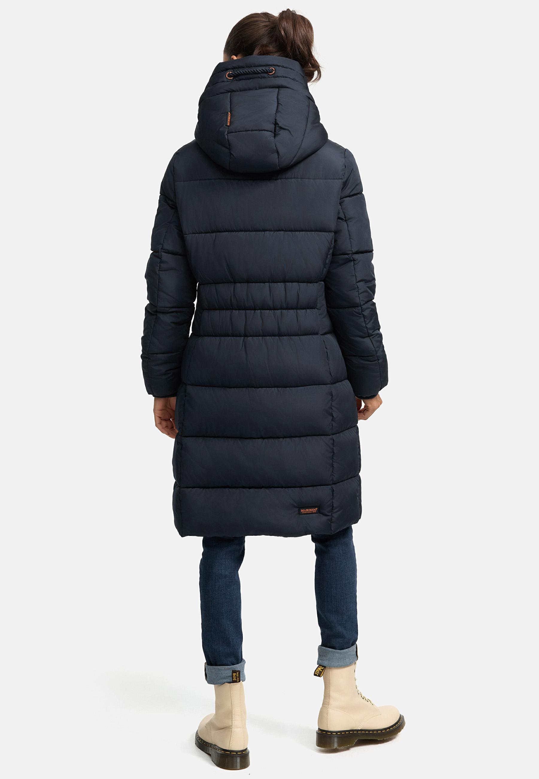 Langer Winter Steppmantel "Yuikoo" Navy