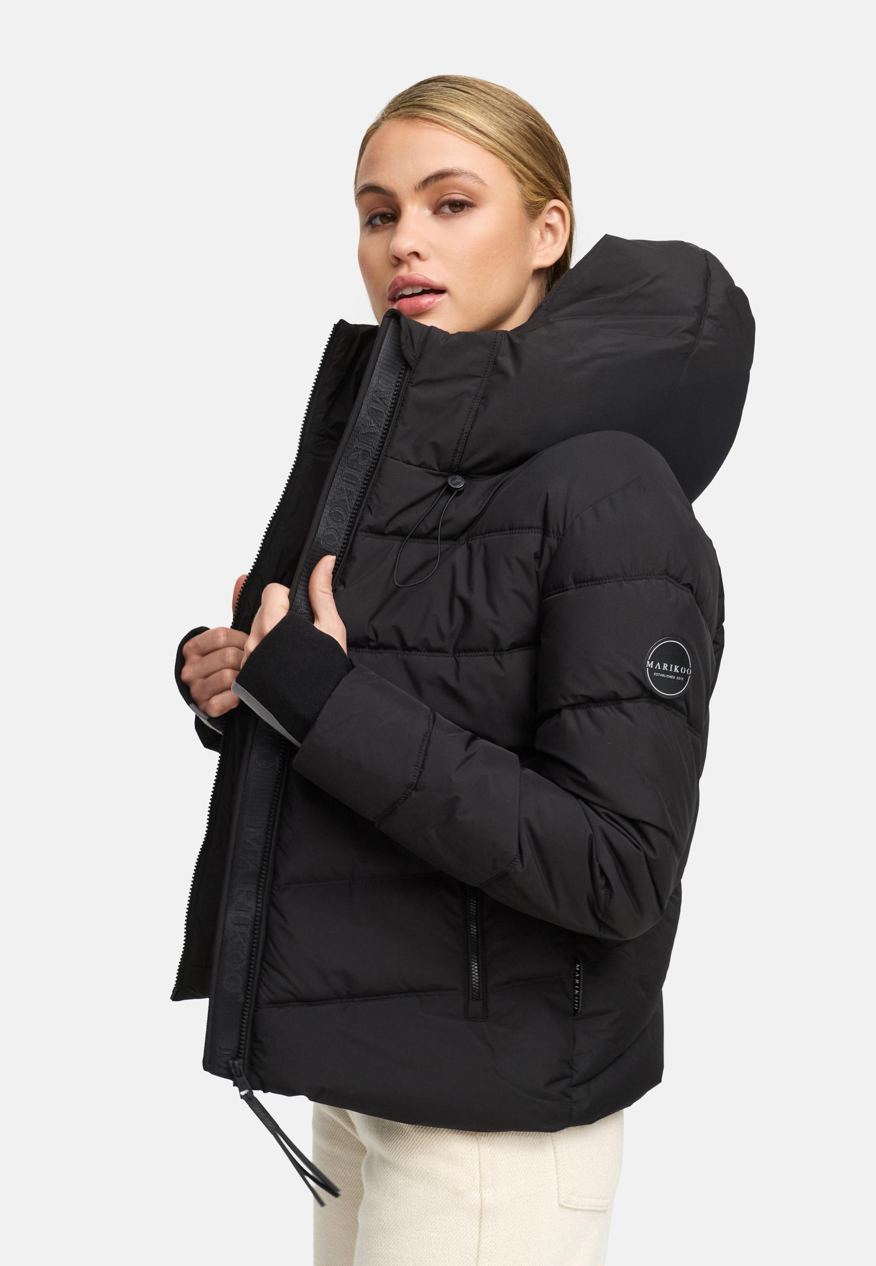 Kurze Winter Steppjacke "Yukanii XVI-1" Black