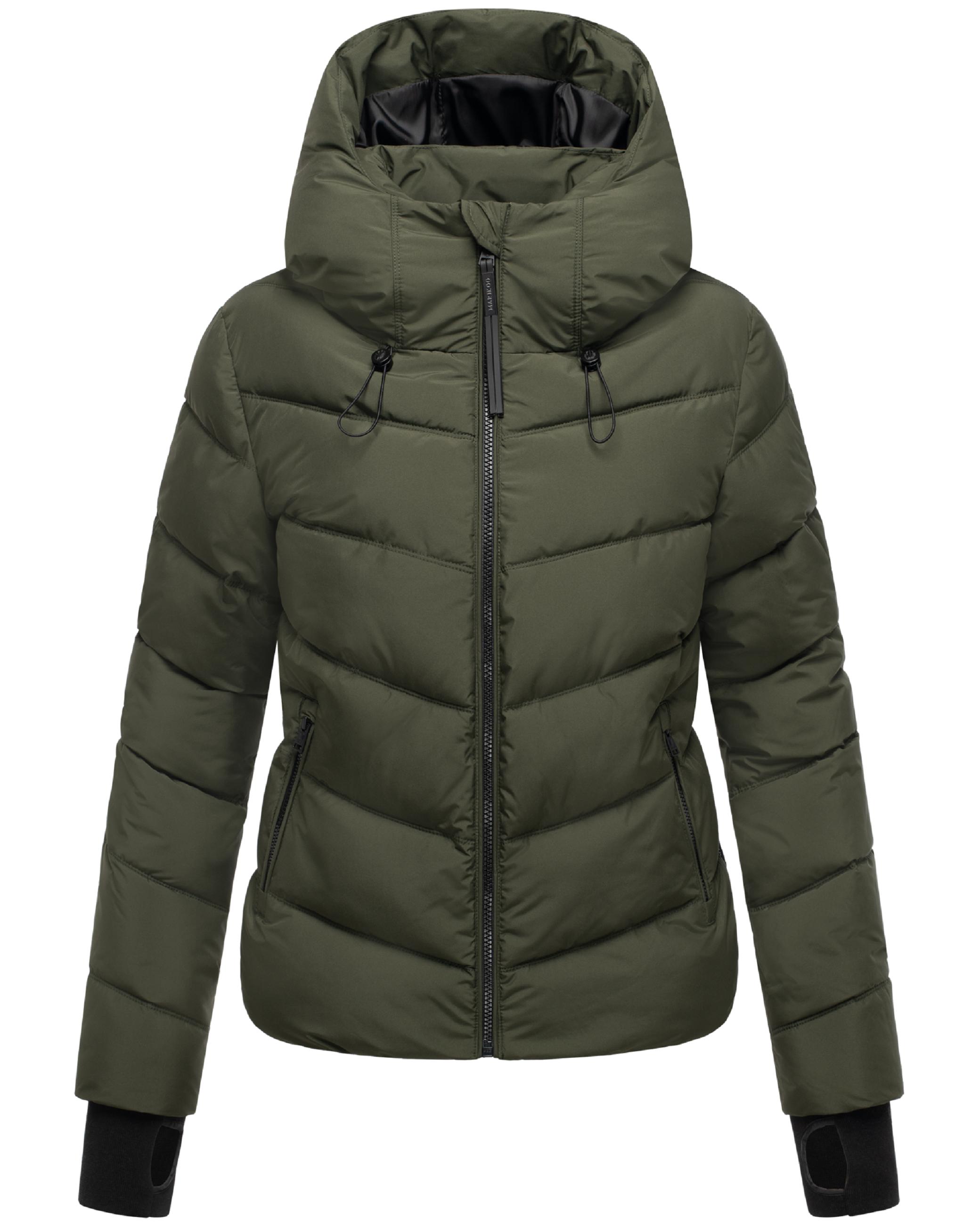 Kurze Winter Steppjacke "Yukanii XVI-1" Dark Olive