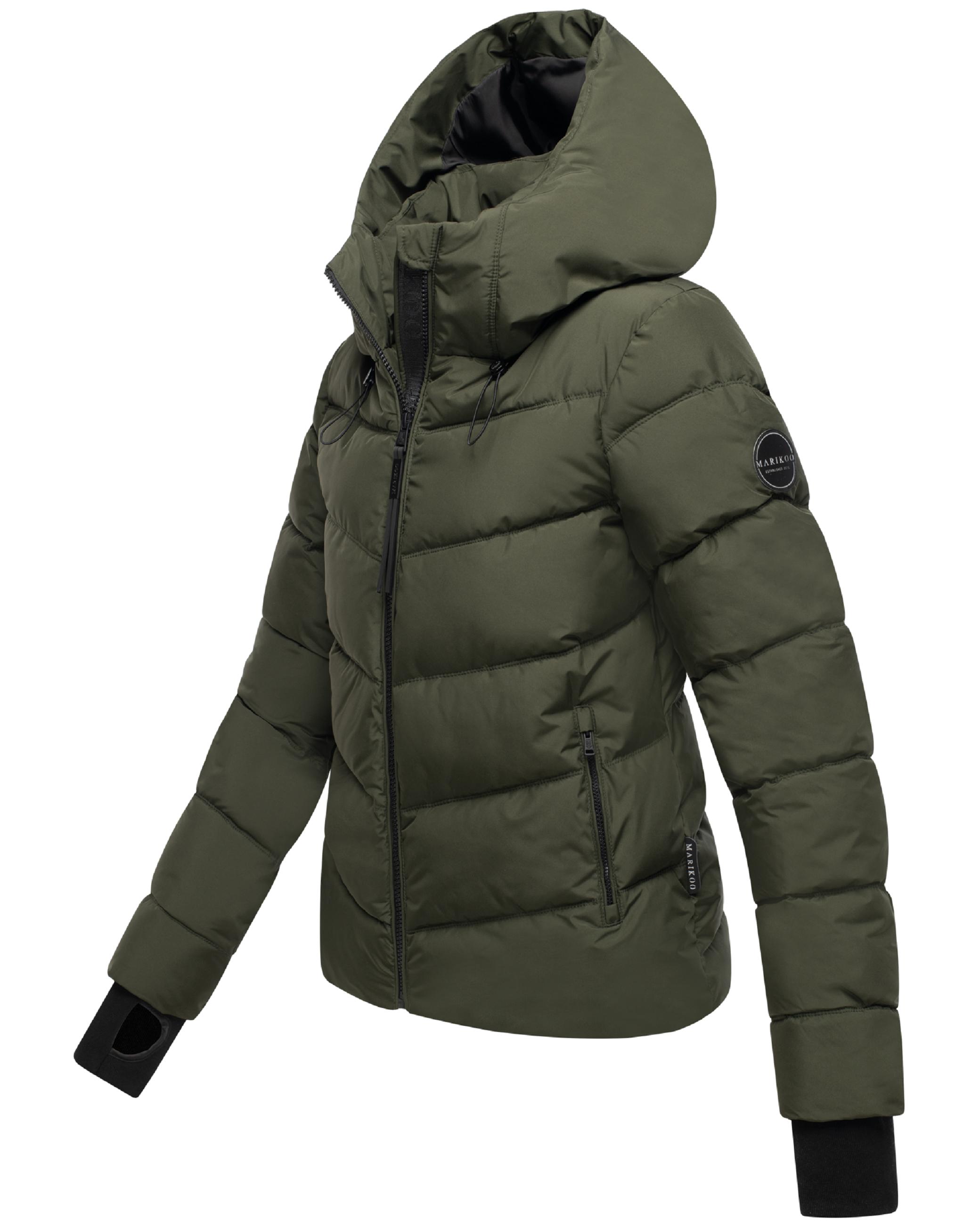 Kurze Winter Steppjacke "Yukanii XVI-1" Dark Olive