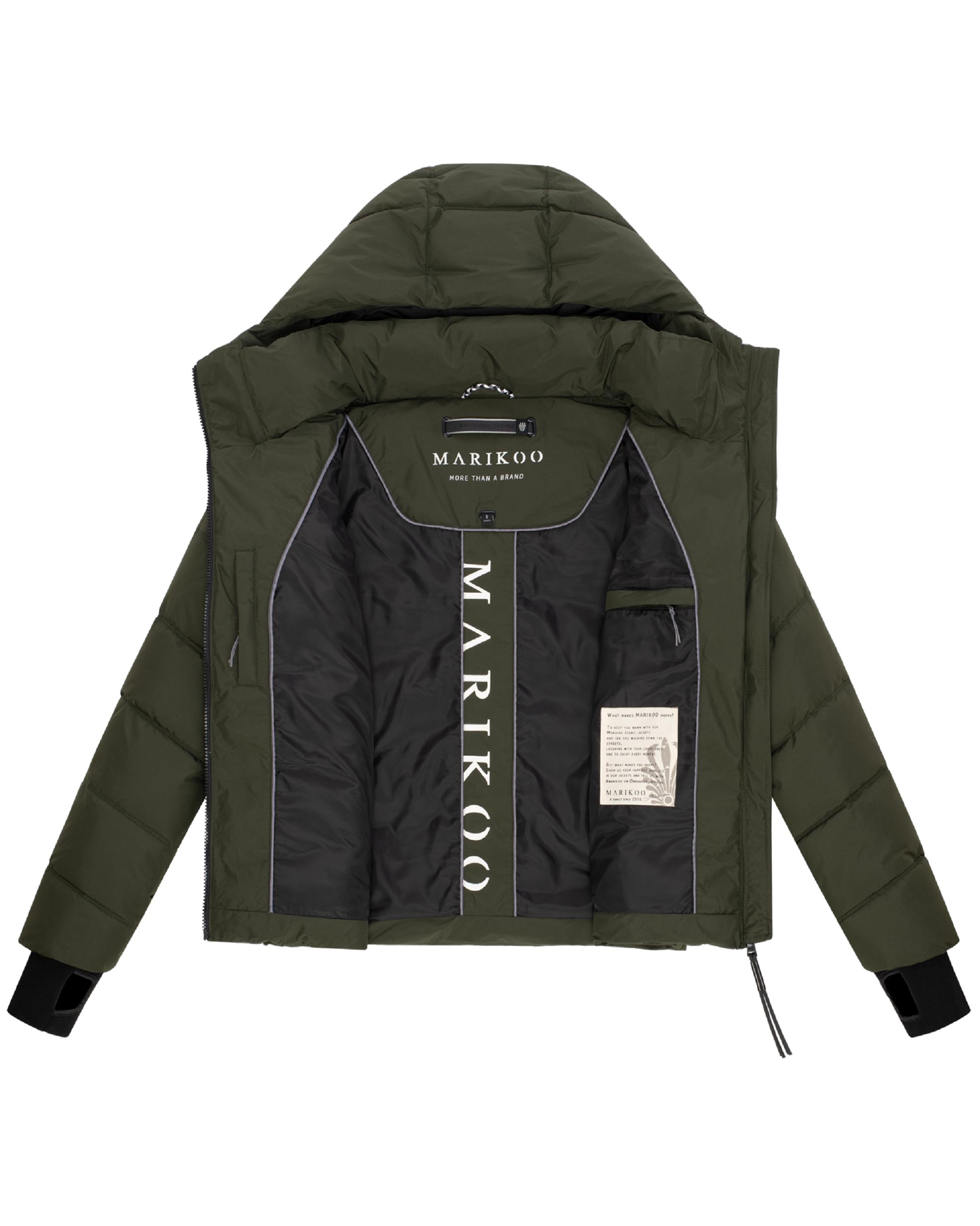 Kurze Winter Steppjacke "Yukanii XVI-1" Dark Olive