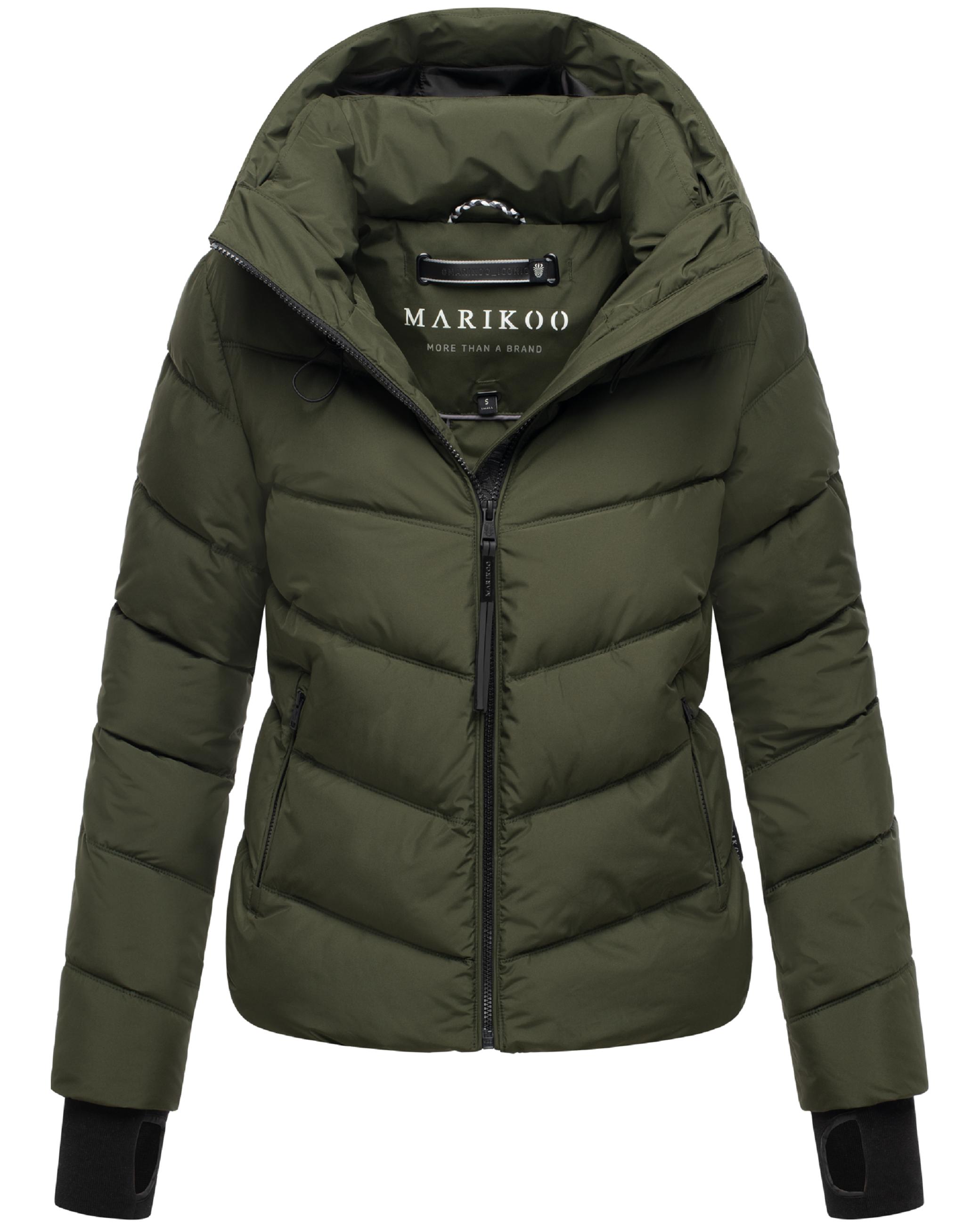 Kurze Winter Steppjacke "Yukanii XVI-1" Dark Olive