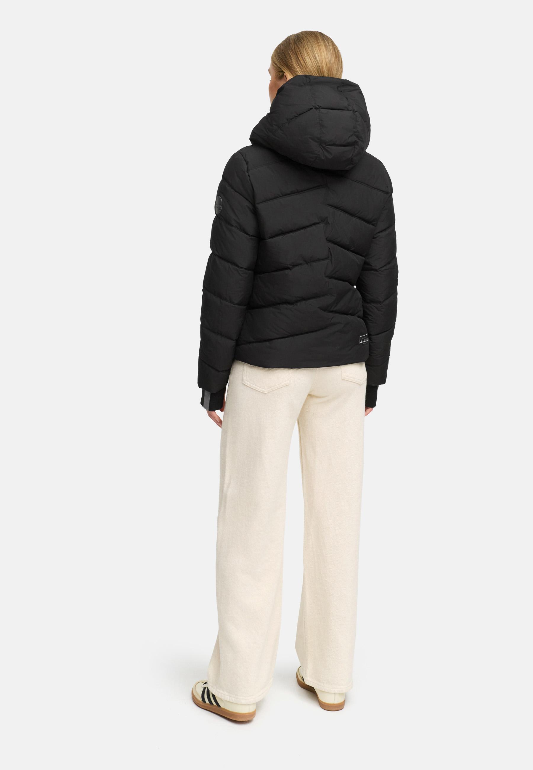 Kurze Winter Steppjacke "Yukanii XVI" Black