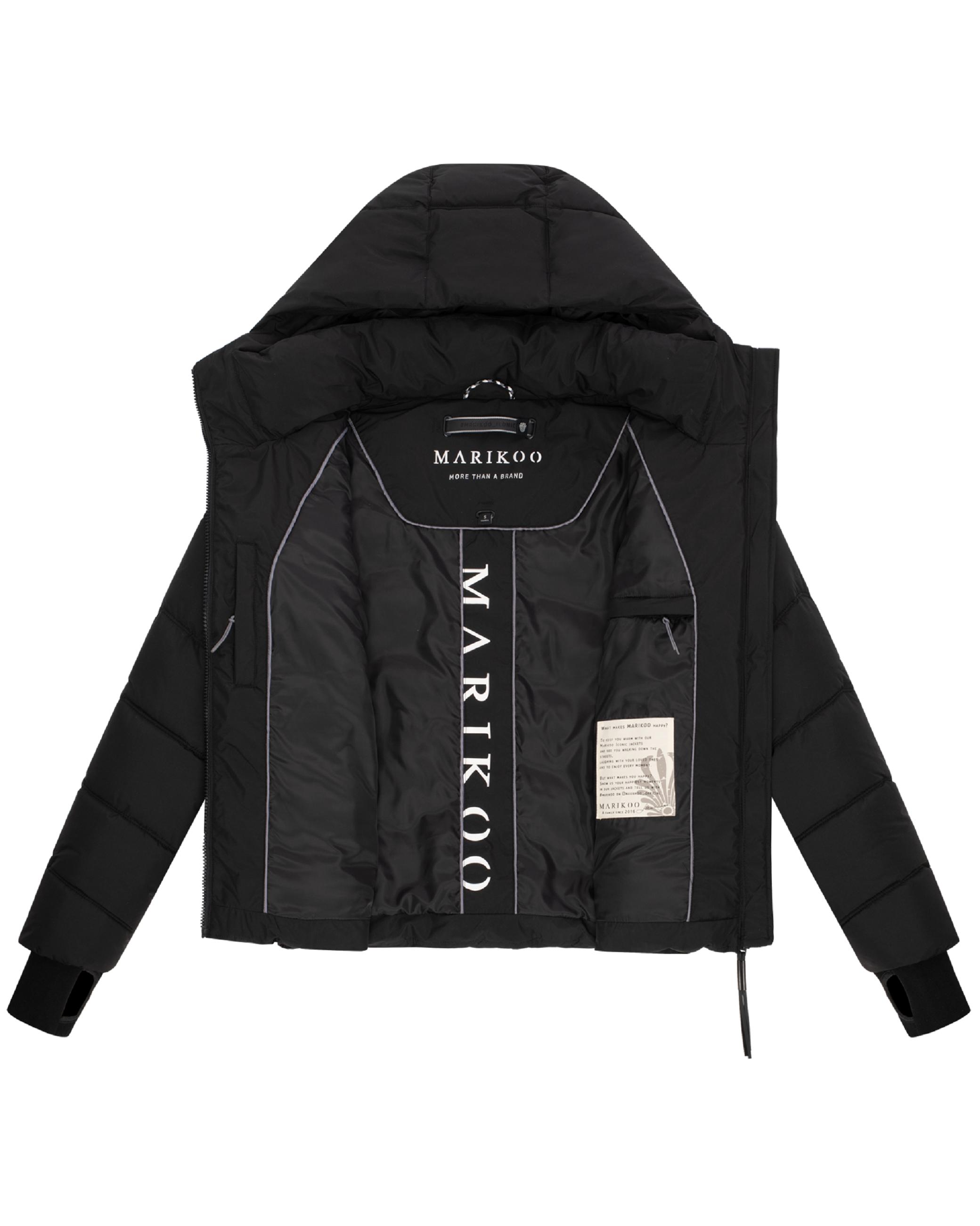 Kurze Winter Steppjacke "Yukanii XVI" Black