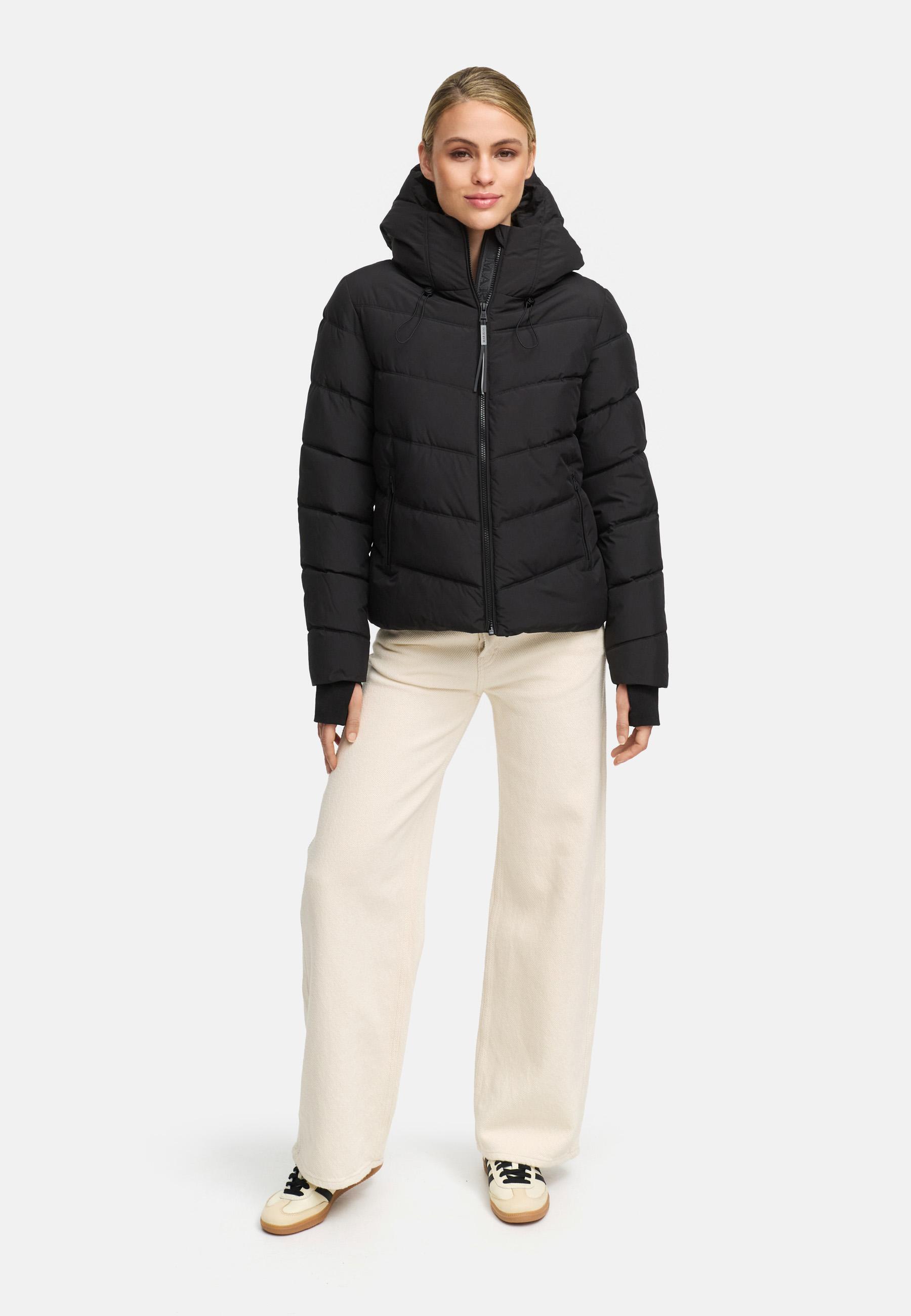 Kurze Winter Steppjacke "Yukanii XVI" Black