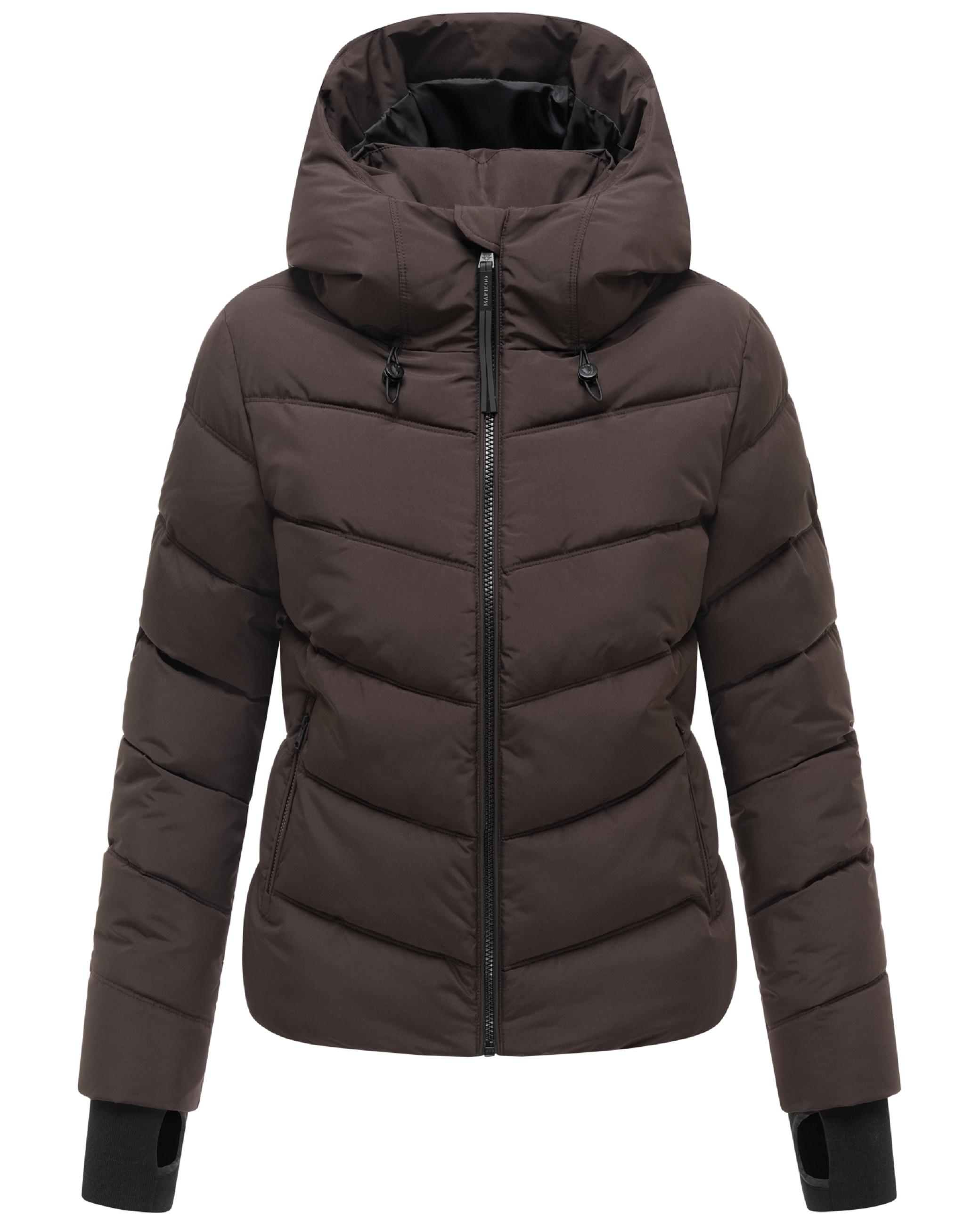 Kurze Winter Steppjacke "Yukanii XVI" Choco