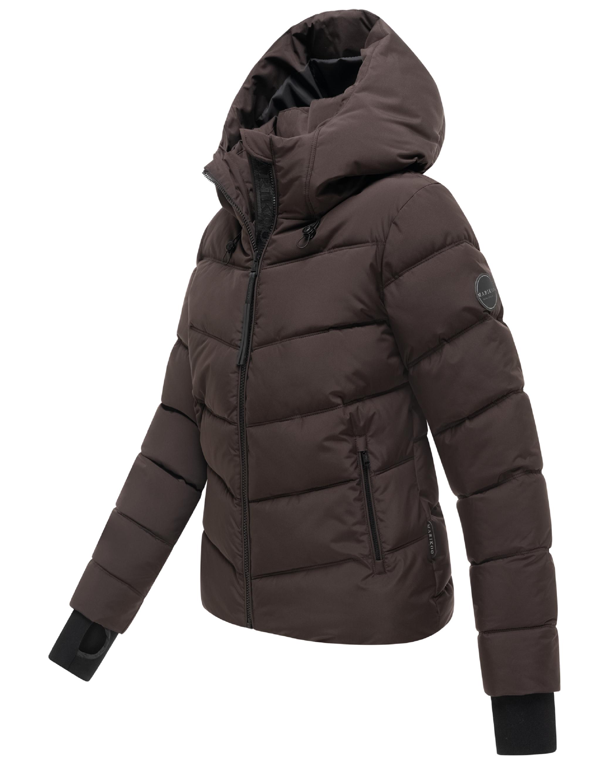 Kurze Winter Steppjacke "Yukanii XVI" Choco